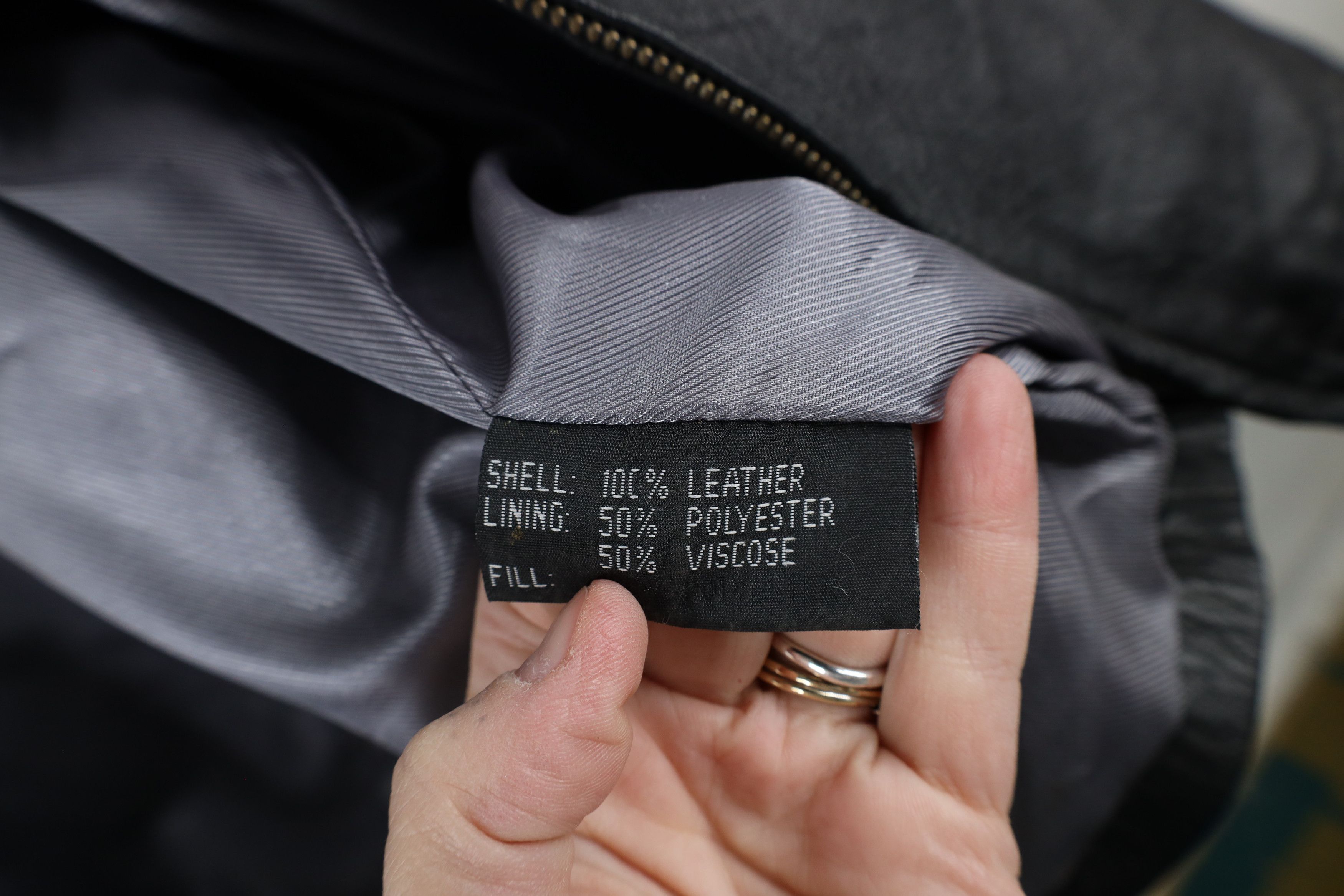 Vintage Vintage 90s Streetwear Side Buckle Full Zip Leather Jacket Size US XXL / EU 58 / 5 - 12 Thumbnail