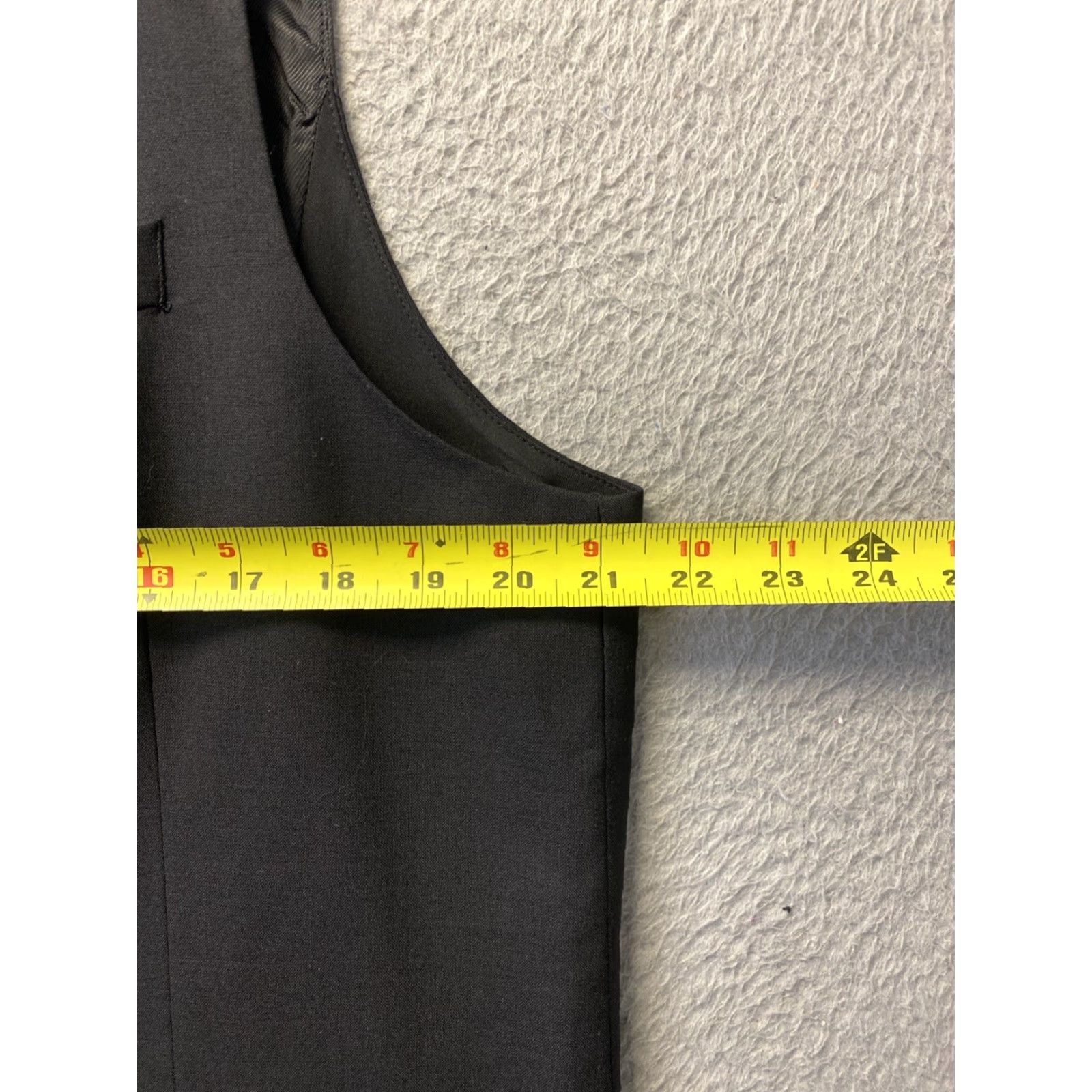 Vintage Design Collective Vest Waistcoat Mens Large Black Pockets V-Neck 131-17 Size US L / EU 52-54 / 3 - 3 Thumbnail