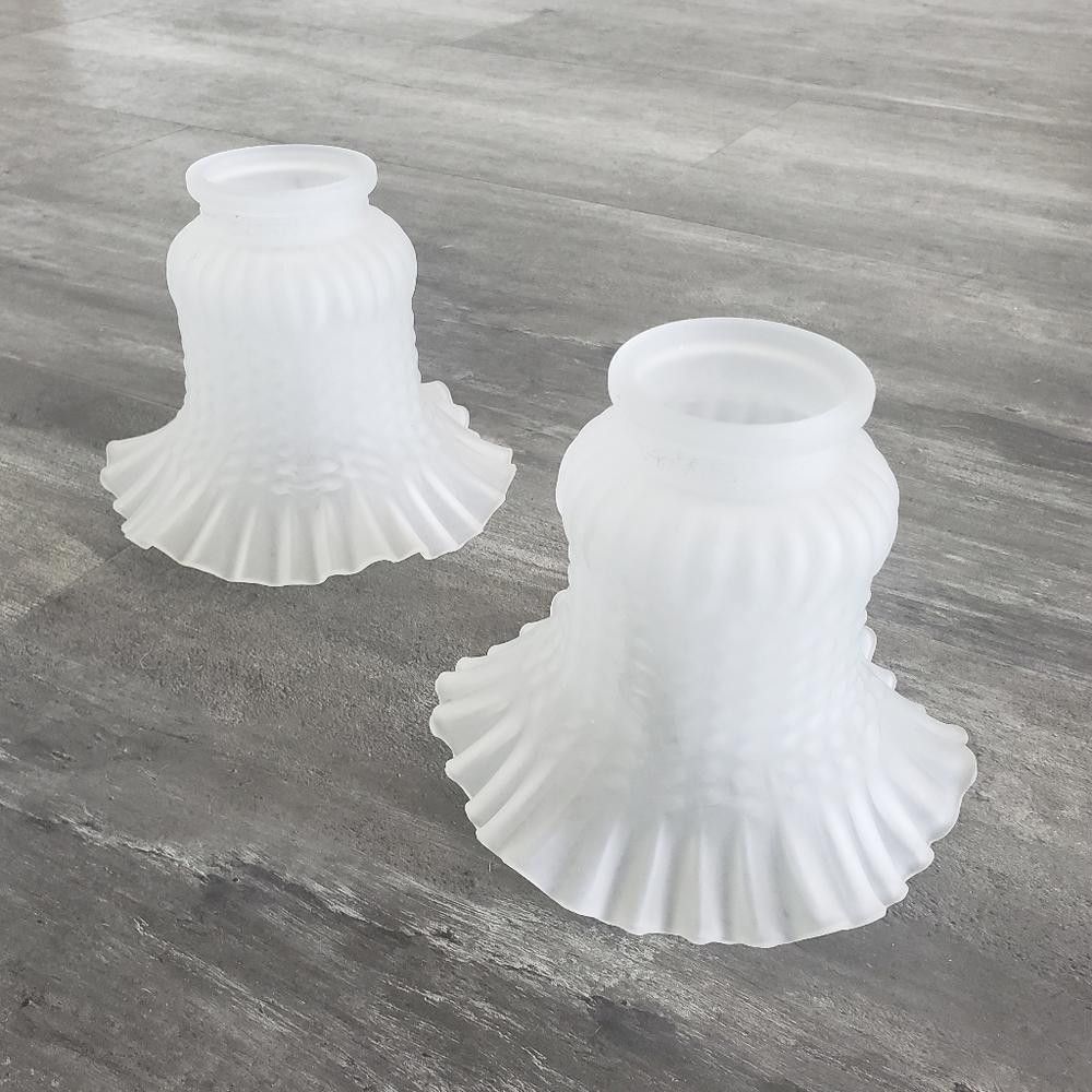 Designer Vintage Frosted Lamp Shade 2 Bundle Size ONE SIZE - 1 Thumbnail