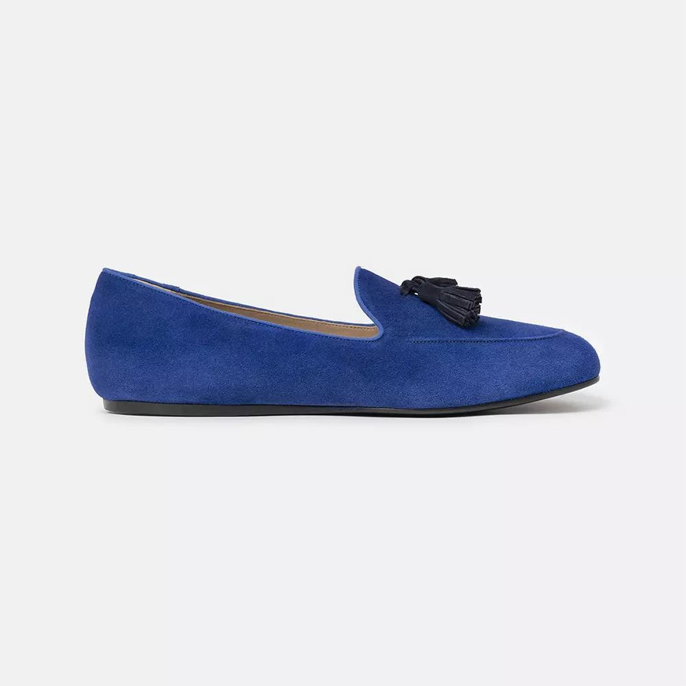 Other Charles Philip Chic Blue Suede Loafers Size US 11 / EU 44 - 1 Thumbnail