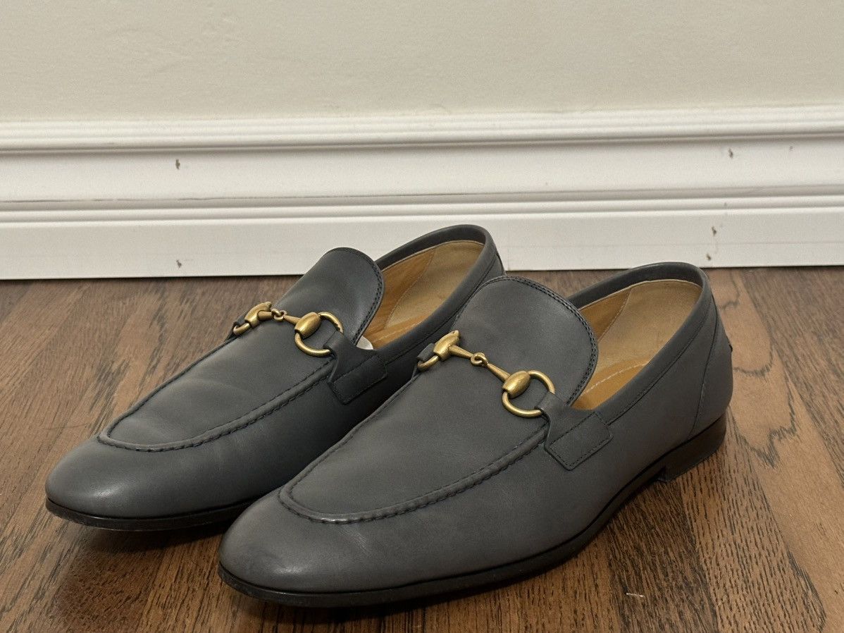 Gucci Jordaan Horsebit Leather Loafers