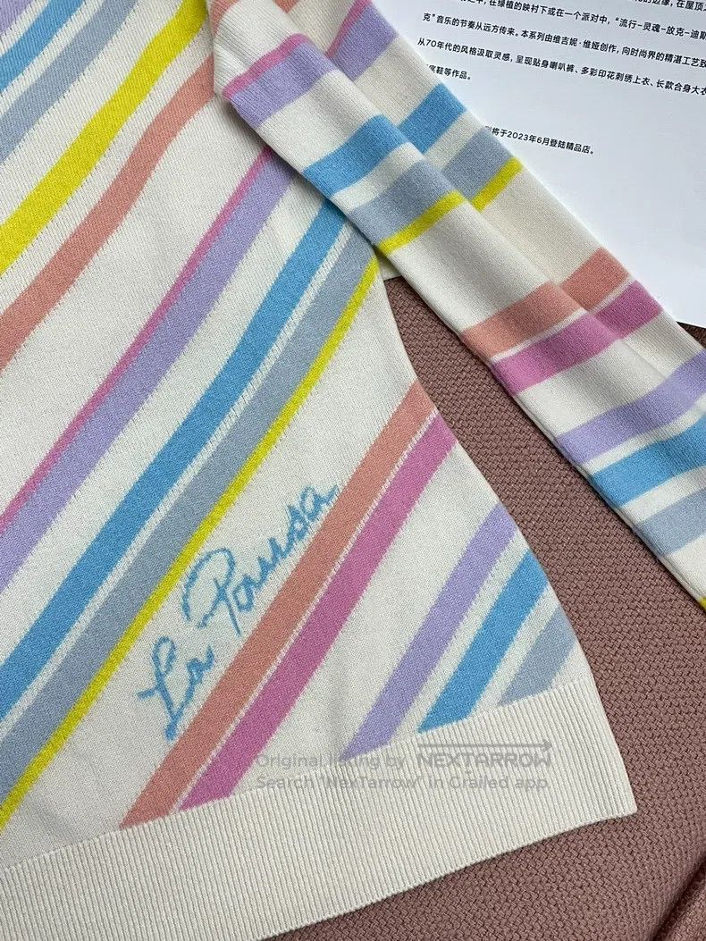 Chanel Chanel Cruise series colourful striped letter double c swe Size XS / US 0-2 / IT 36-38 - 3 Thumbnail