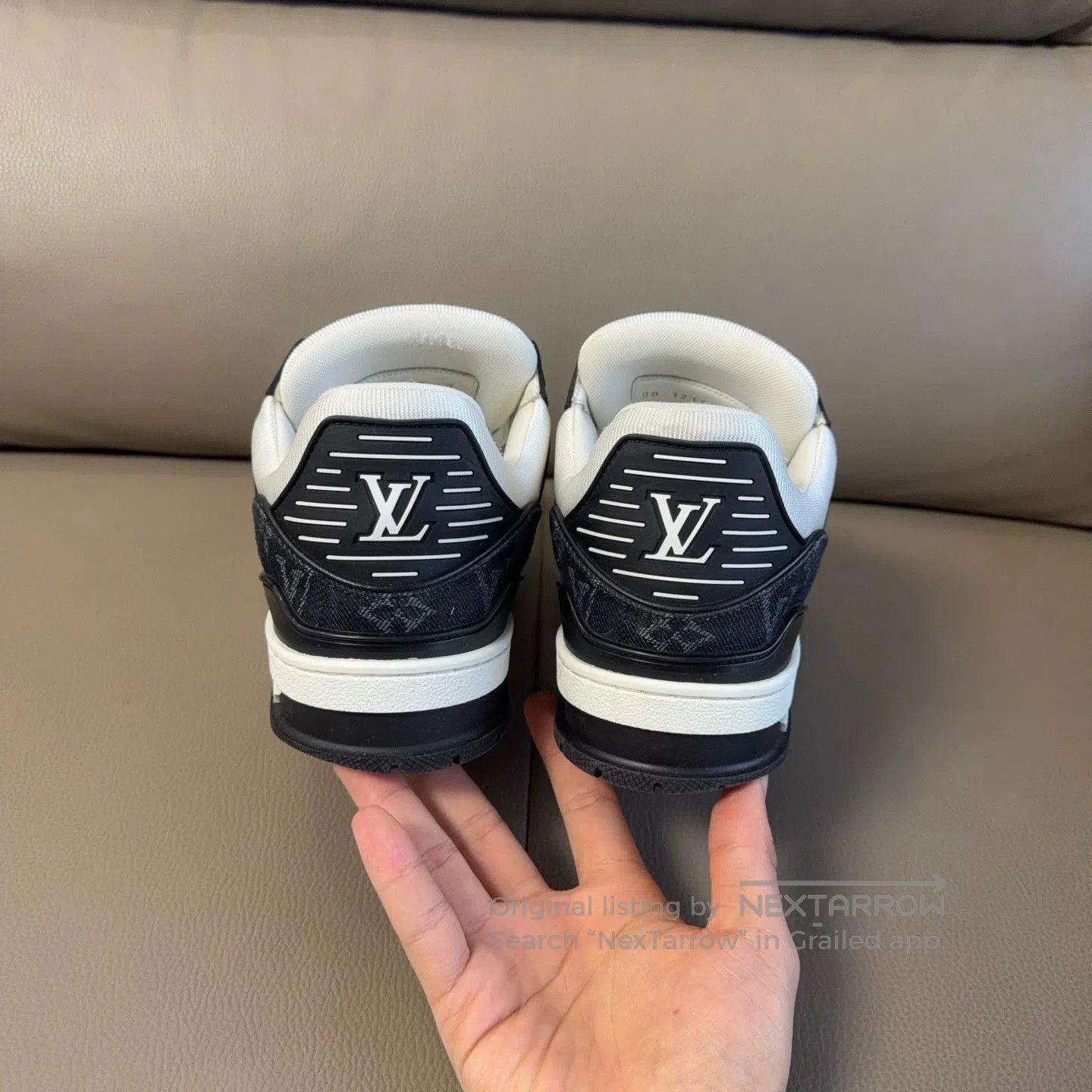 Louis Vuitton Lv Trainer Black White 99 New. Size US 5 / EU 37 - 3 Thumbnail