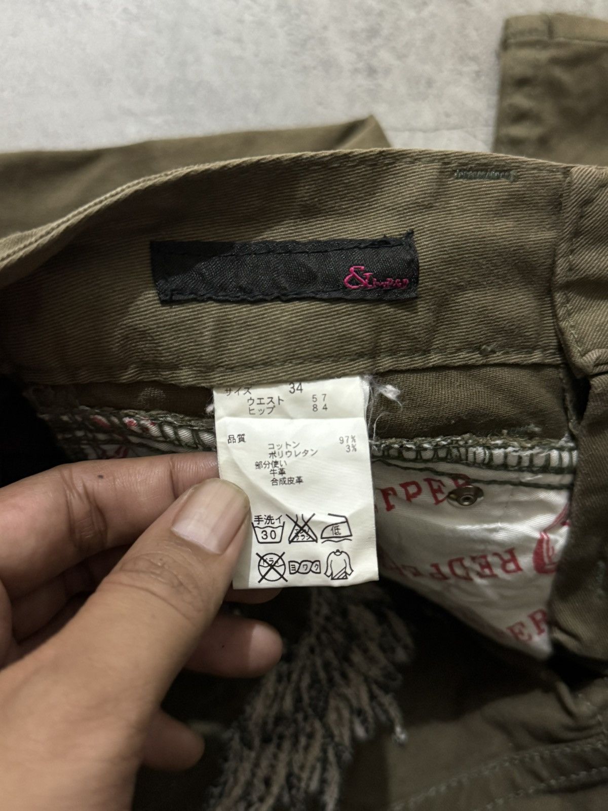 Japanese Brand RED PEPPER STUDDED GRUNGE IFSIXWASNINE PANTS Size 29" - 9 Thumbnail
