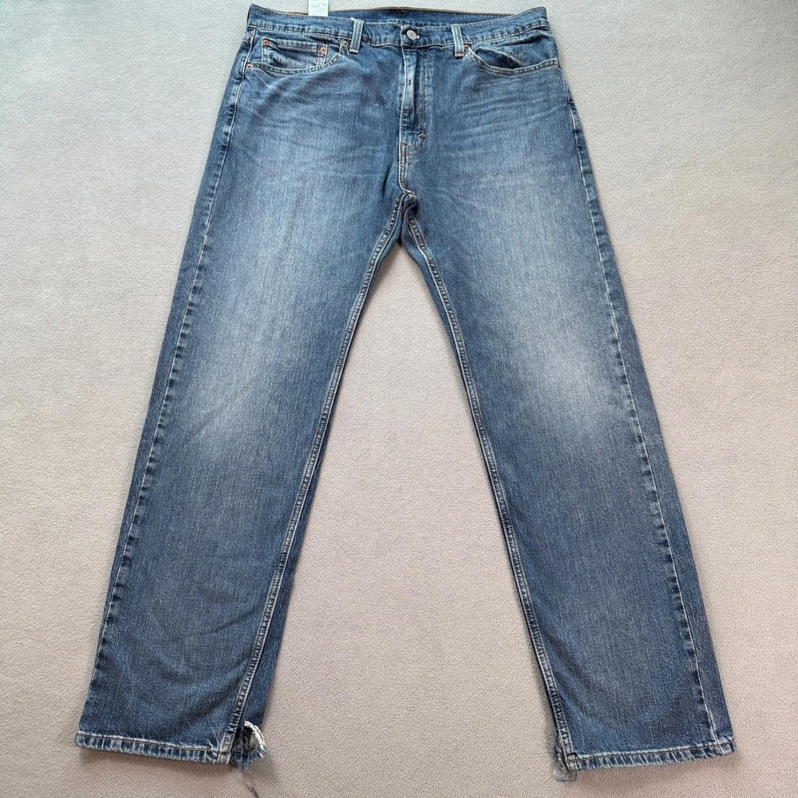 Levi's Levis 505 Jeans Regular Fit Mens 36x32 Blue Denim Straight Size US 36 / EU 52 - 1 Thumbnail