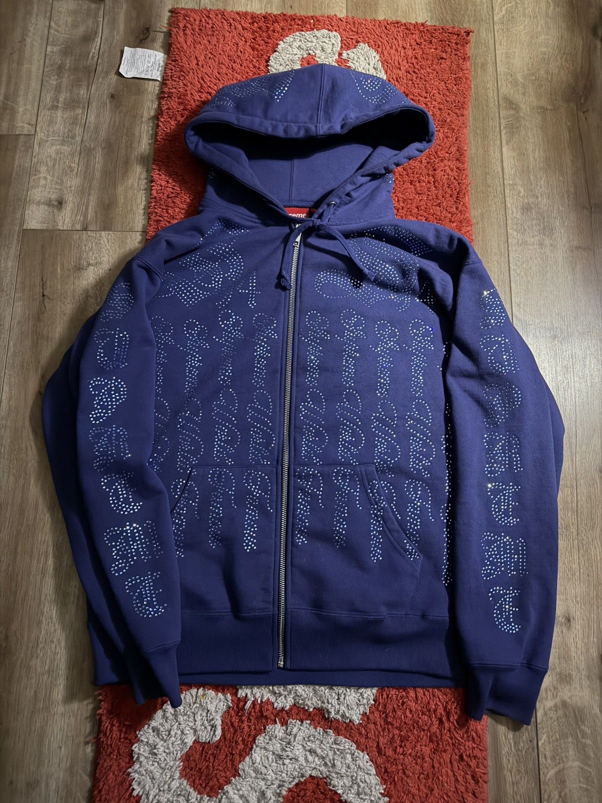 Supreme Supreme Rhinestone Zip Up Hoodie Size US S / EU 44-46 / 1 - 1 Thumbnail