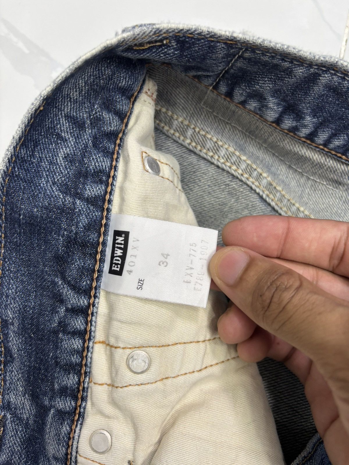 Le Grande Bleu (L.G.B.) EDWIN EXCLUSIVE VINTAGE MODEL FLARED BOOTCUT DENIM JEANS Size US 35 - 11 Thumbnail