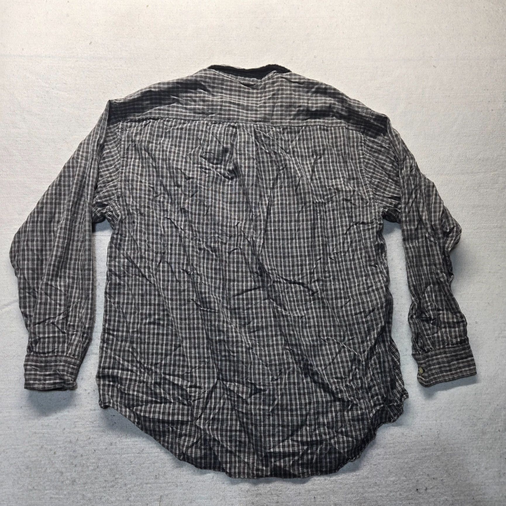 Arrow Arrow Shirt 2XL Mens Brown Checkered Long Sleeve Cotton Button-Up Shirt Size US XXL / EU 58 / 5 - 7 Thumbnail