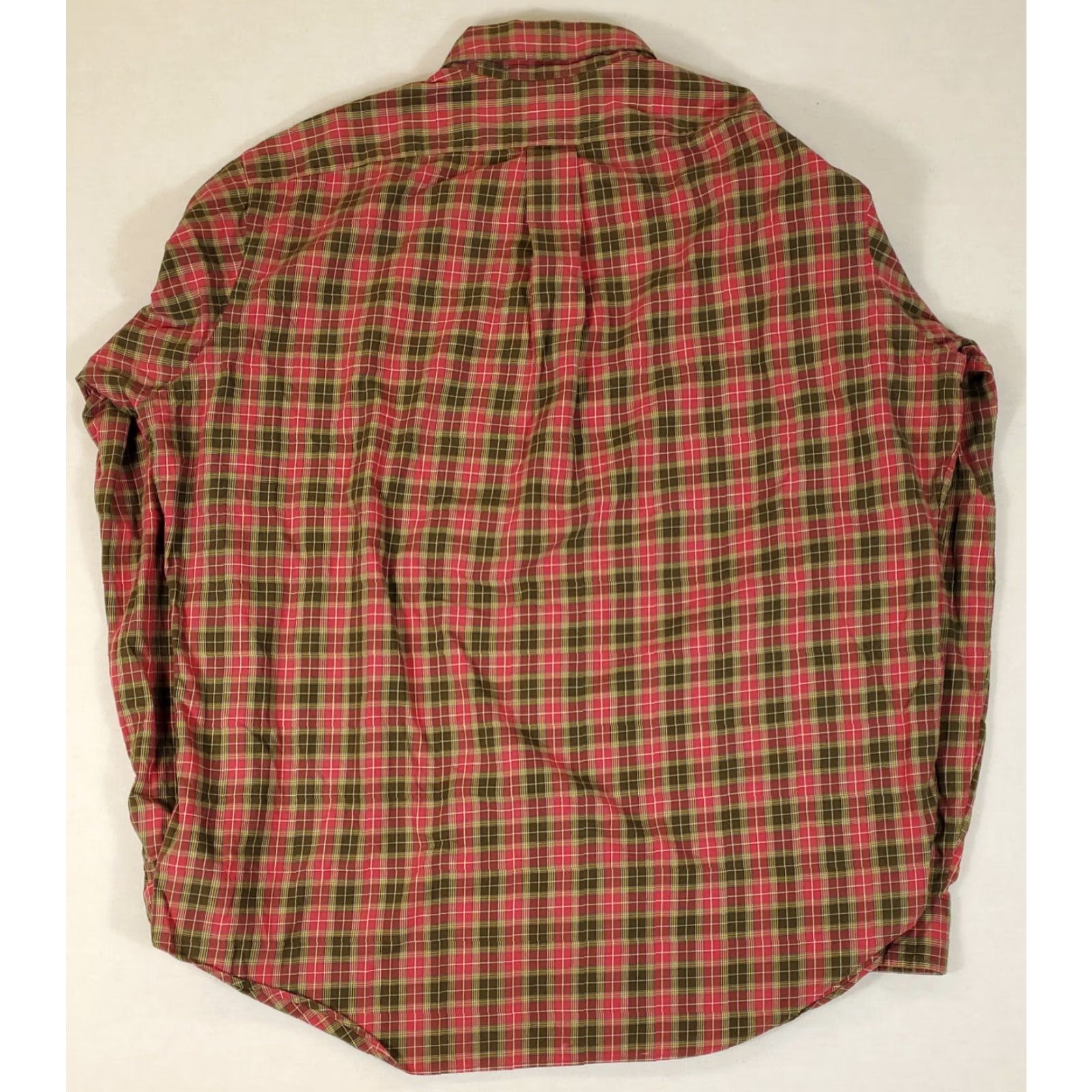 Ralph Lauren Ralph Lauren Button-Down Shirt Mens L Plaid Tartan Classic Fit Red Brown Multicolor Size US L / EU 52-54 / 3 - 3 Thumbnail