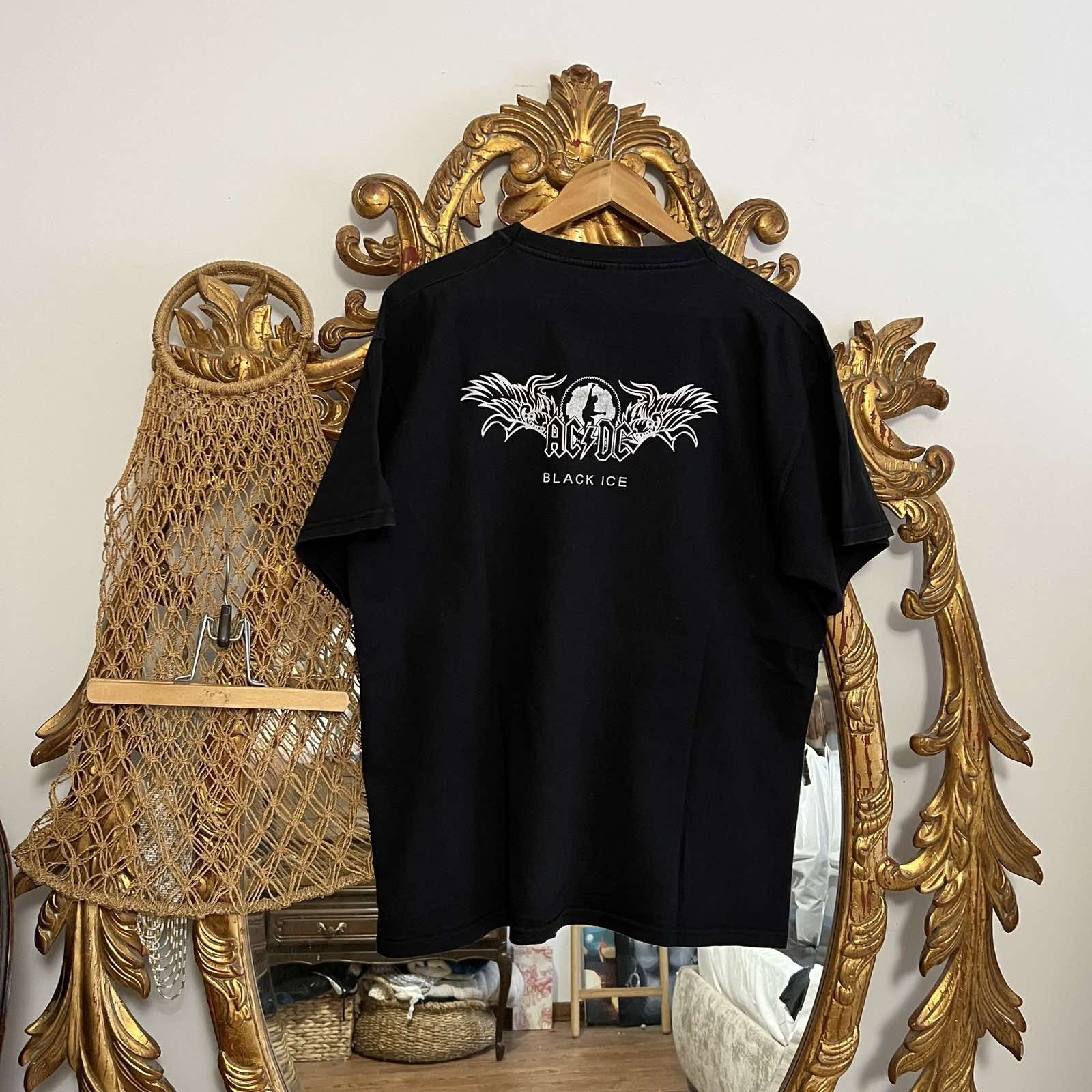 AC/DC × Vintage Vintage AC/DC Black Ice Tee Sz XL Size US XL / EU 56 / 4 - 2 Thumbnail