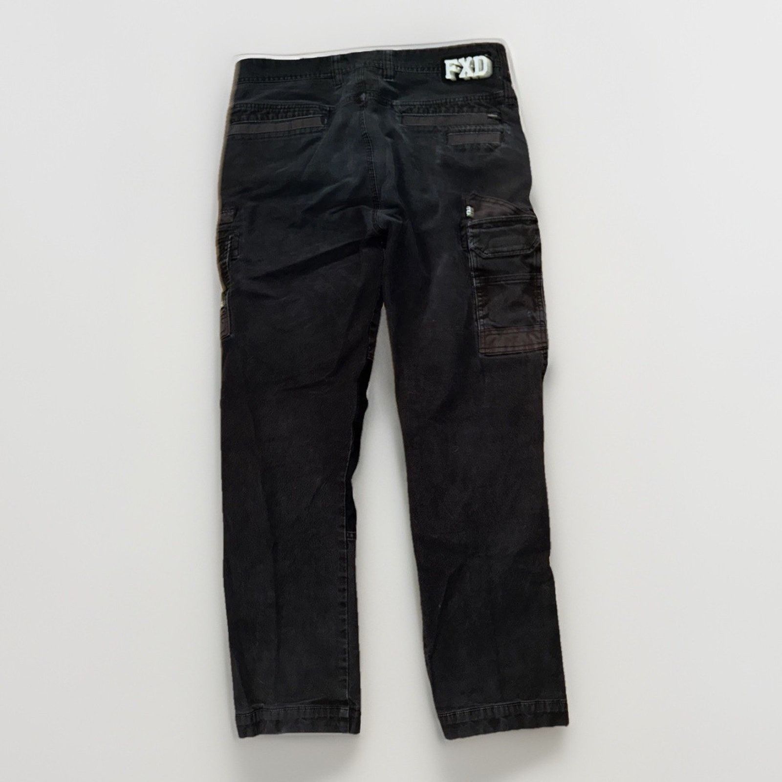 Vintage FXD Workwear Cargo Pants 34x32 Black Utility Tactical Work Size US 36 / EU 52 - 4 Thumbnail
