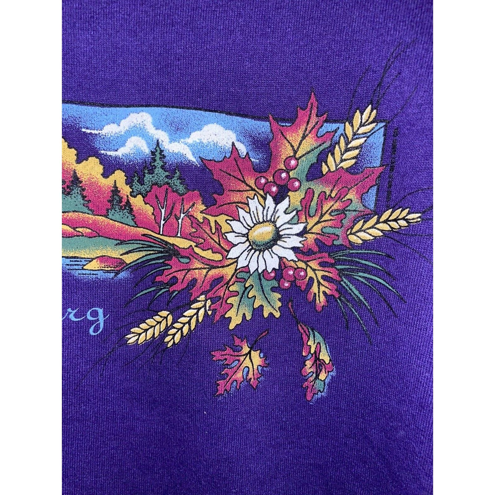 Jerzees Vintage Gatlinburg Crewneck Fall Autumn Leaves Trees VTG 90s Size US L / EU 52-54 / 3 - 4 Thumbnail