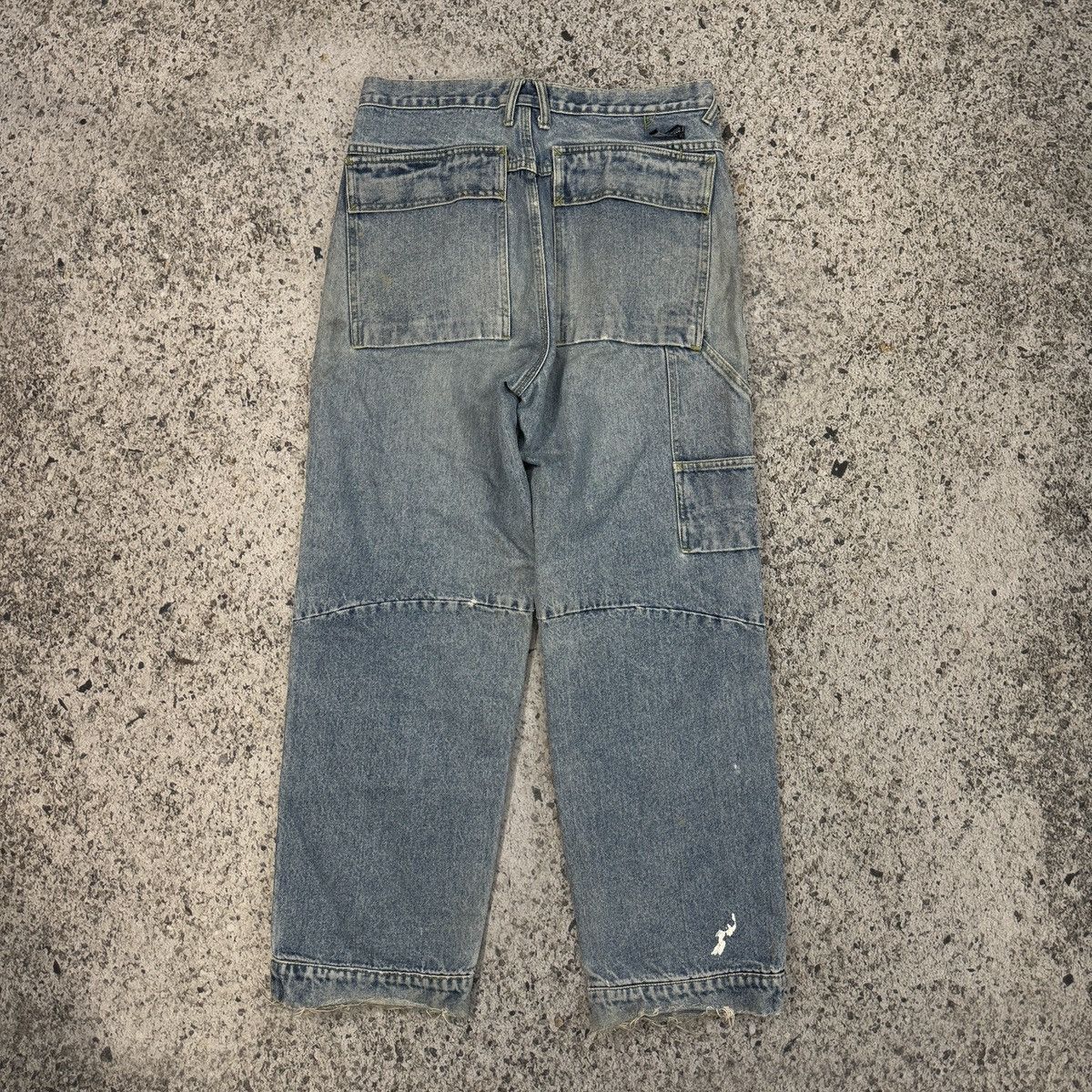 Vintage 90s Fiend Thrashed Faded Distressed Skater Jeans ERD Grunge Size US 32 / EU 48 - 15 Thumbnail