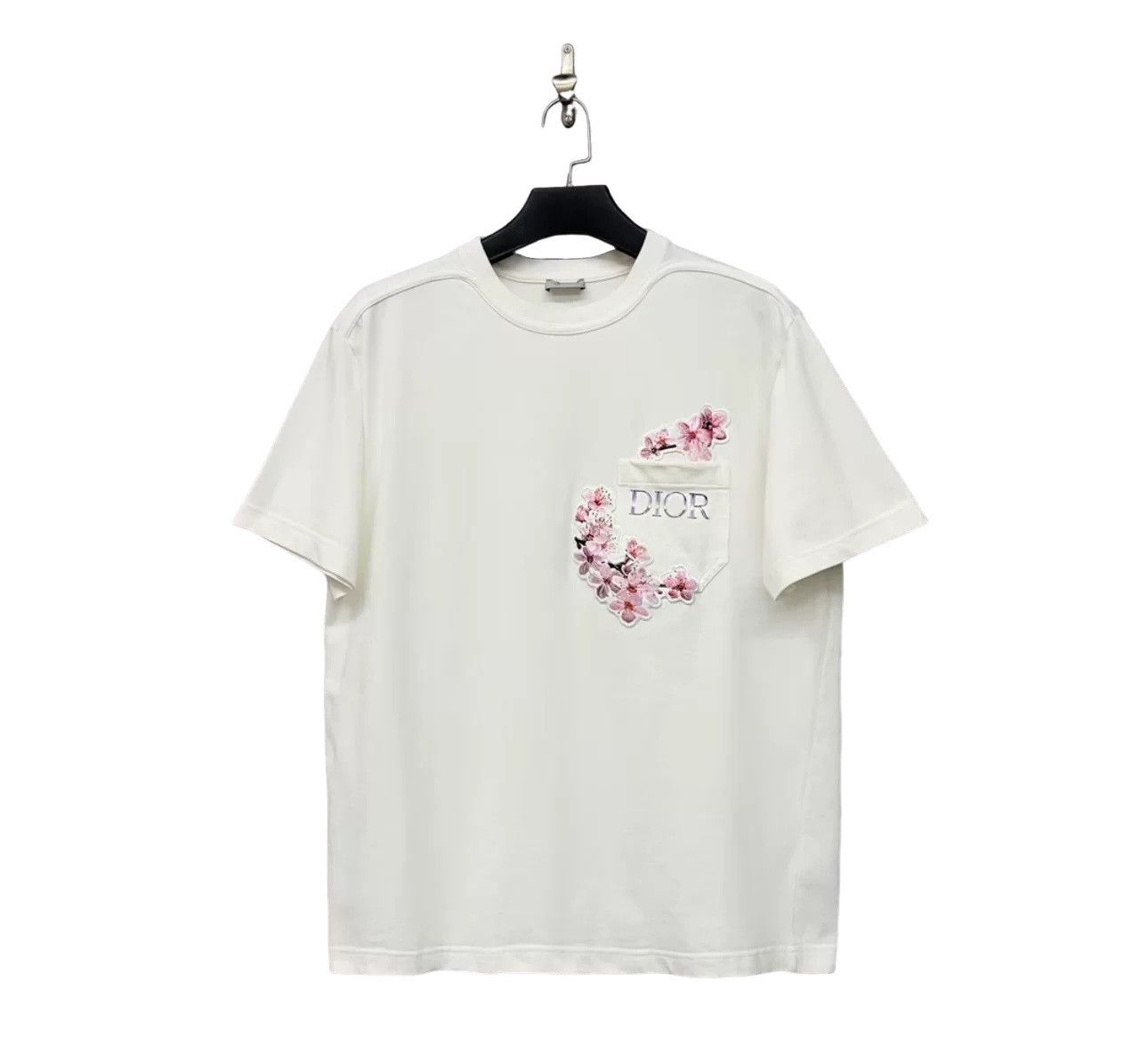 Dior Dior Cherry Blossom Embroidered T-Shirt Size XL Size US XL / EU 56 / 4 - 1 Thumbnail