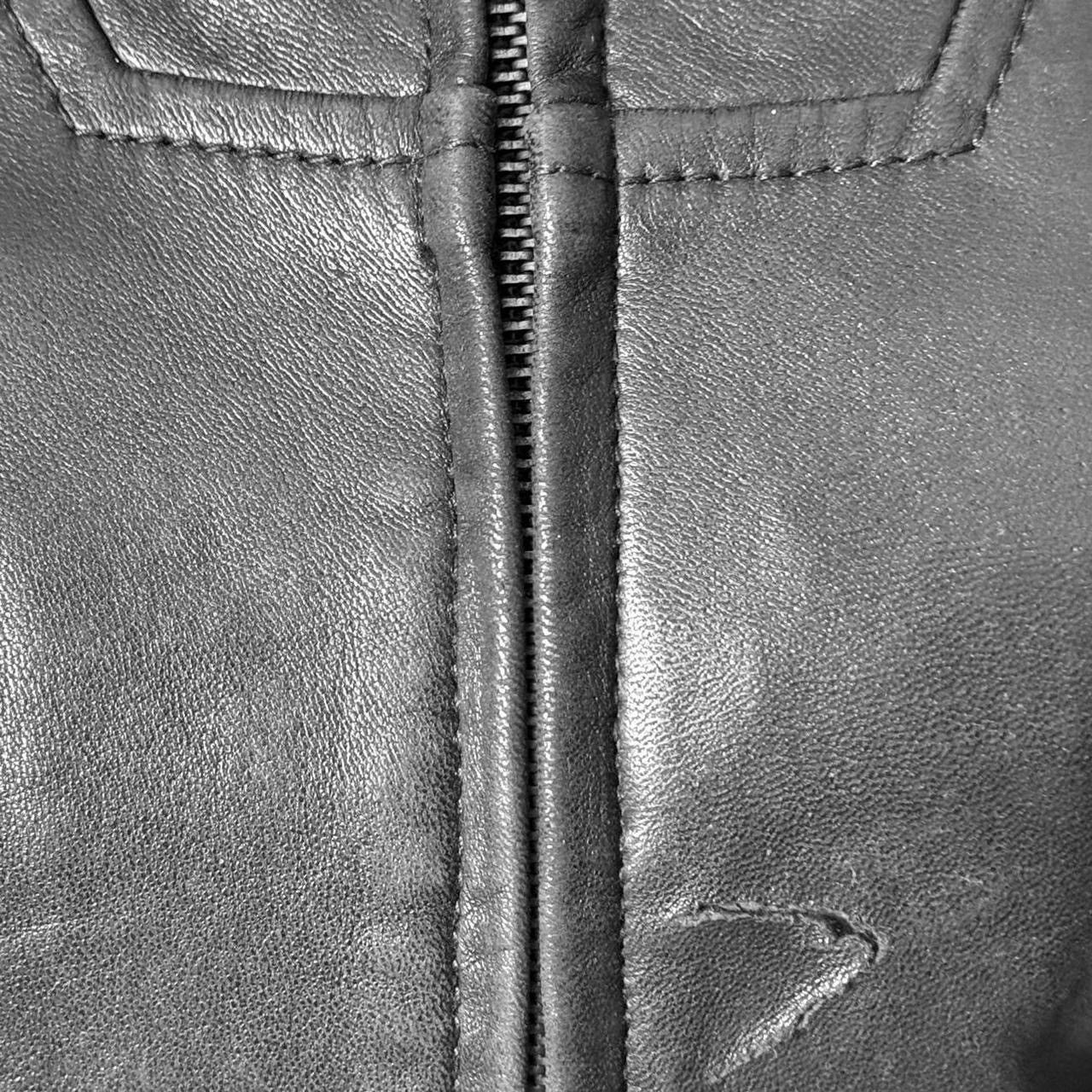 Vintage So sick leather avant garde distressed jacket with hood Size ONE SIZE - 2 Thumbnail