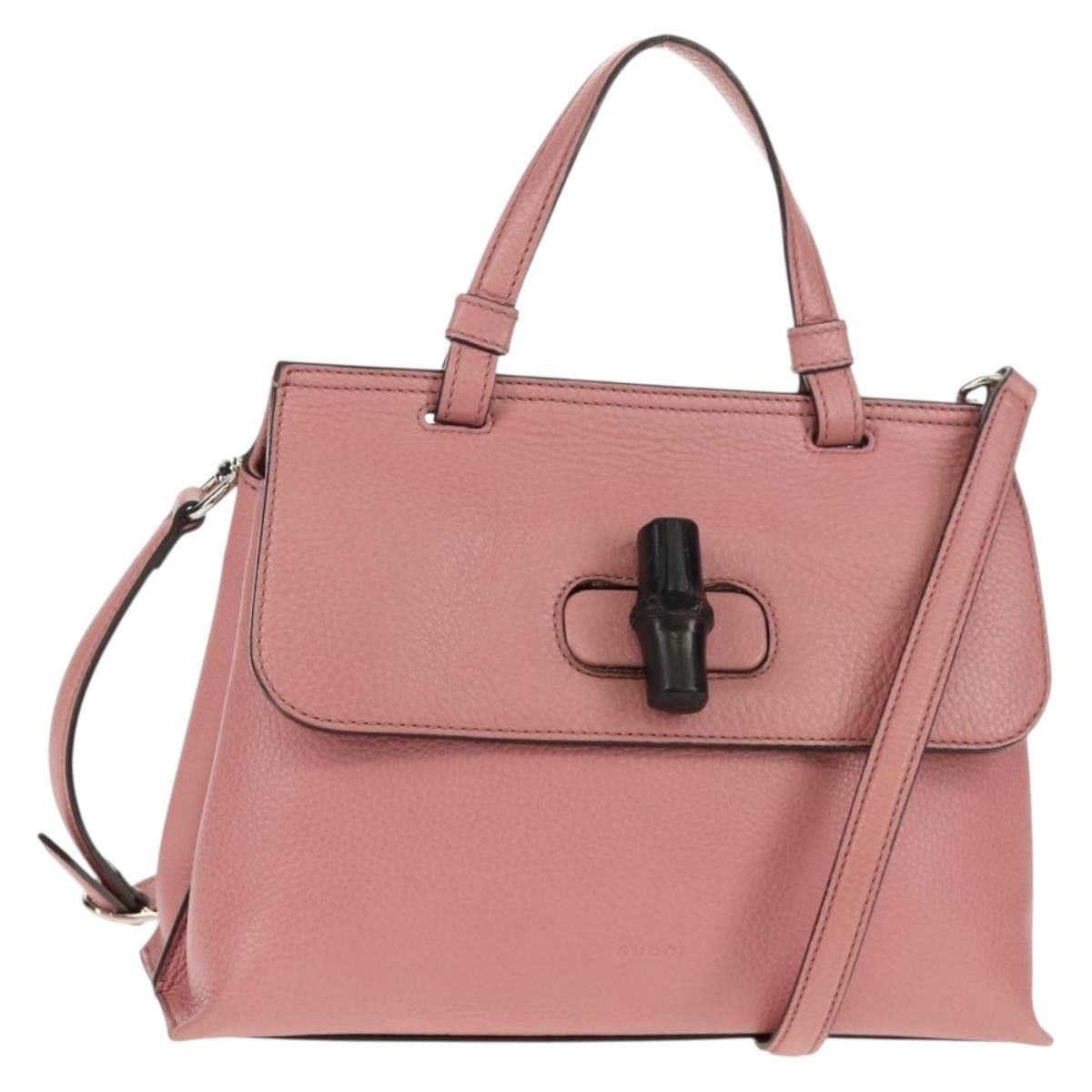 Gucci Gucci Bamboo Daily Top Handle Leather Size ONE SIZE - 1 Thumbnail