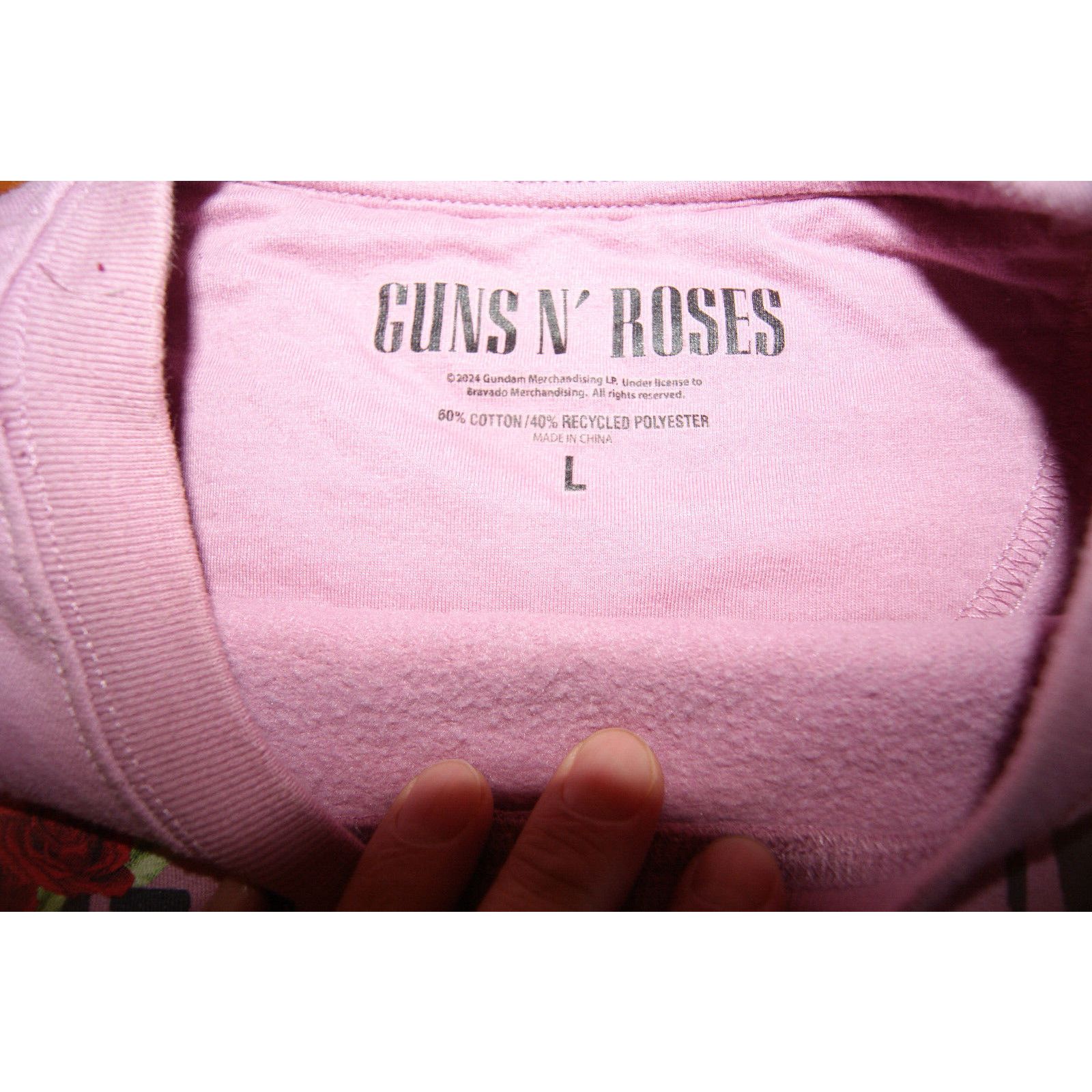 Other GUNS N' ROSES Womens Oversized L long sleeve sweatshirt Soft Size L / US 10 / IT 46 - 3 Thumbnail