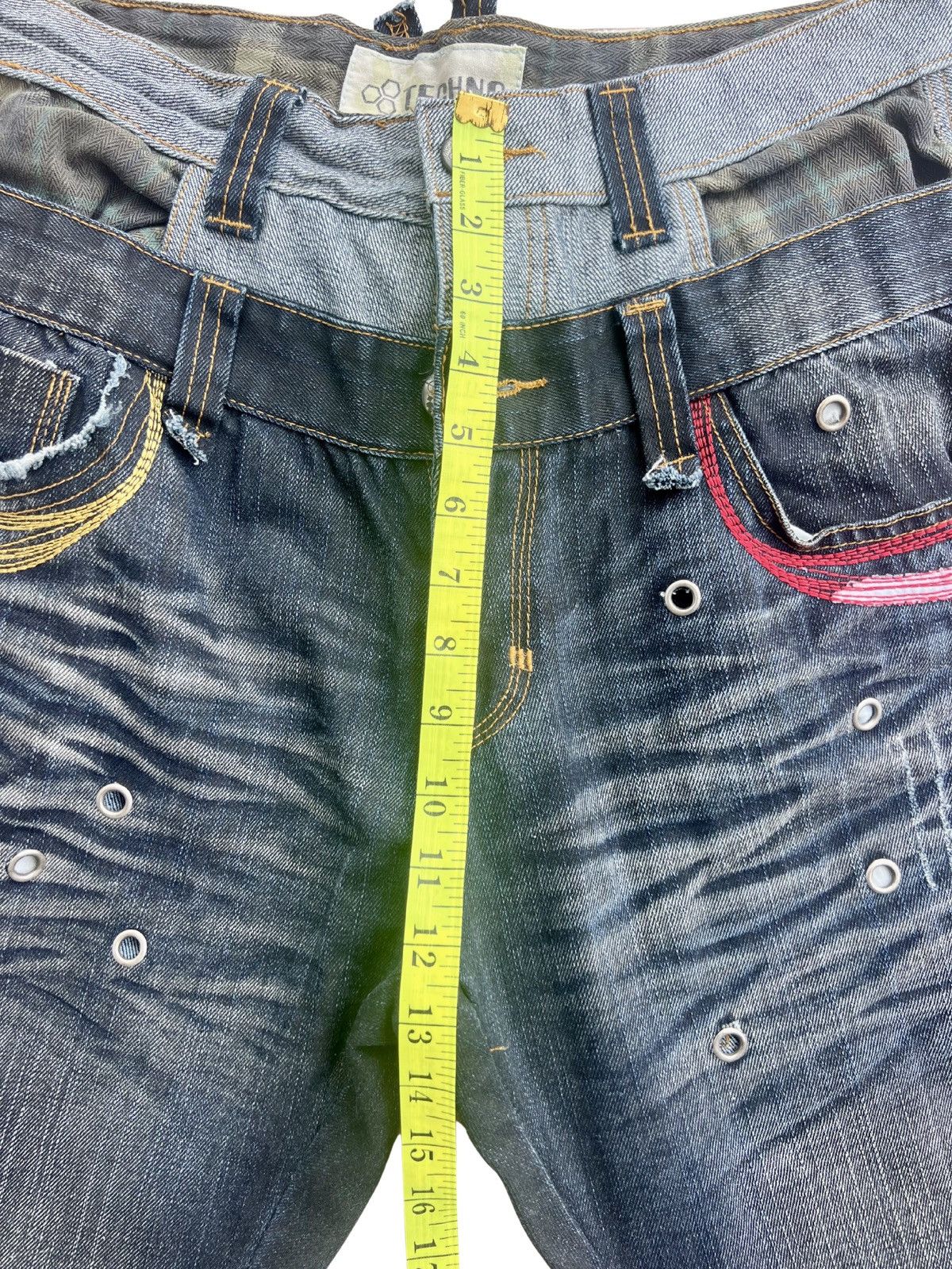 Vintage Y2K Archive Patchwork Distressed Denim Jeans Japanese Style Size US 32 / EU 48 - 11 Thumbnail