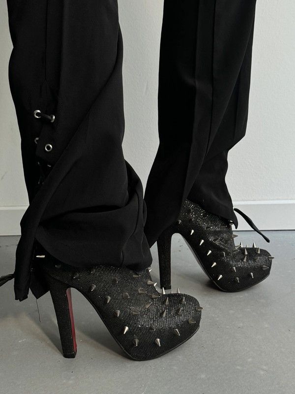 Vintage Heels with spikes Size US 9 / IT 39 - 1 Thumbnail