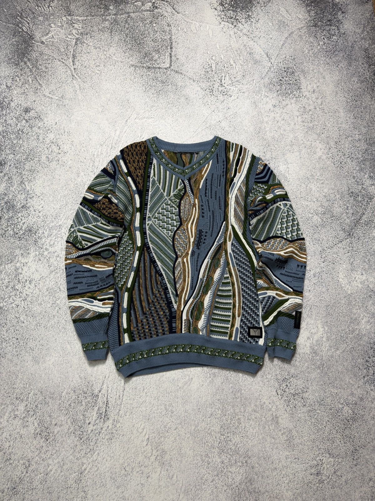 Carlo Colucci 🔥VINTAGE CARLO COLUCCI COOGI STYLE 3D KNIT SWEATER Size US L / EU 52-54 / 3 - 1 Thumbnail