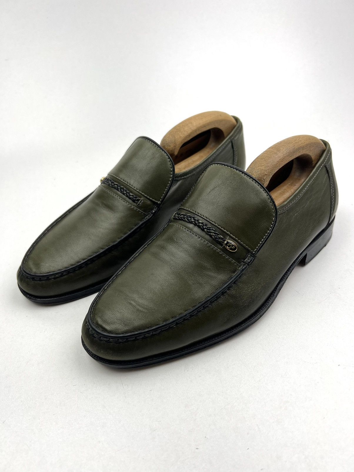 Grenson GRENSON Loafers Leather Shoes Made in England Green Men’s Size US 7 / EU 40 - 3 Thumbnail