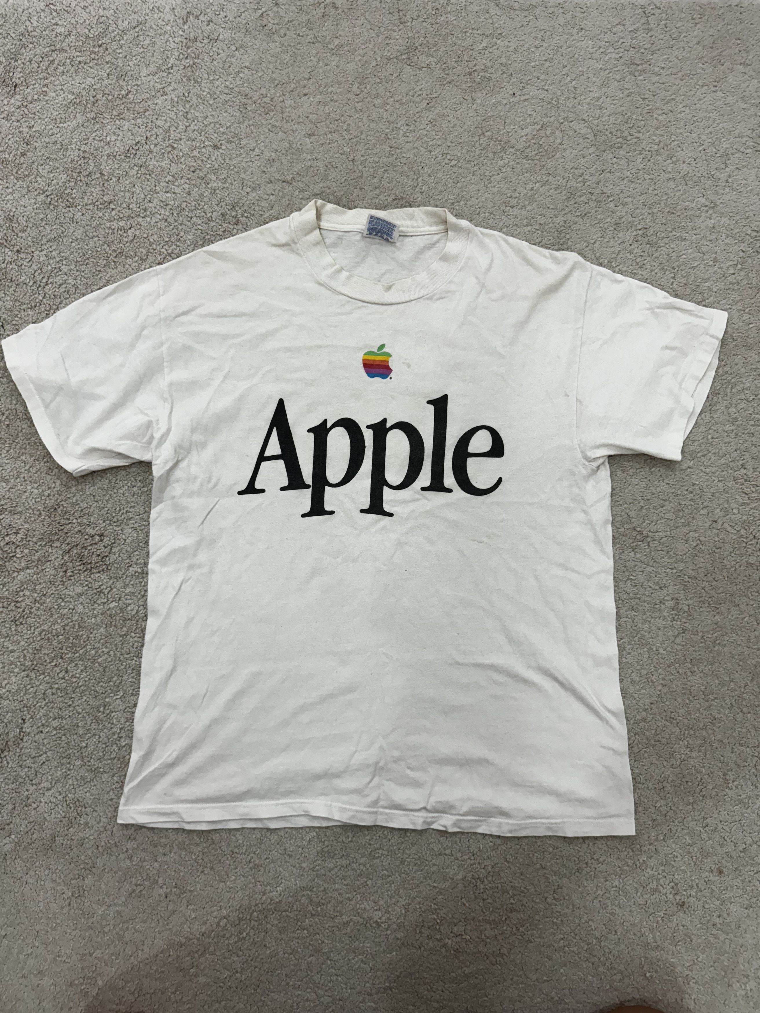 Vintage Apple logo Tee Size US L / EU 52-54 / 3 - 1 Thumbnail