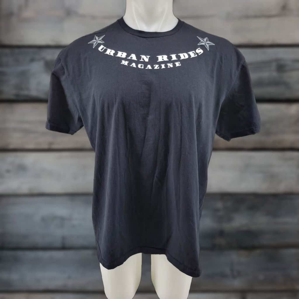 Gildan Urban Rides Magazine Shirt XL Black Men T-Shirt Short Sleeve Gildan Regular Size XL Size US XL / EU 56 / 4 - 1 Thumbnail