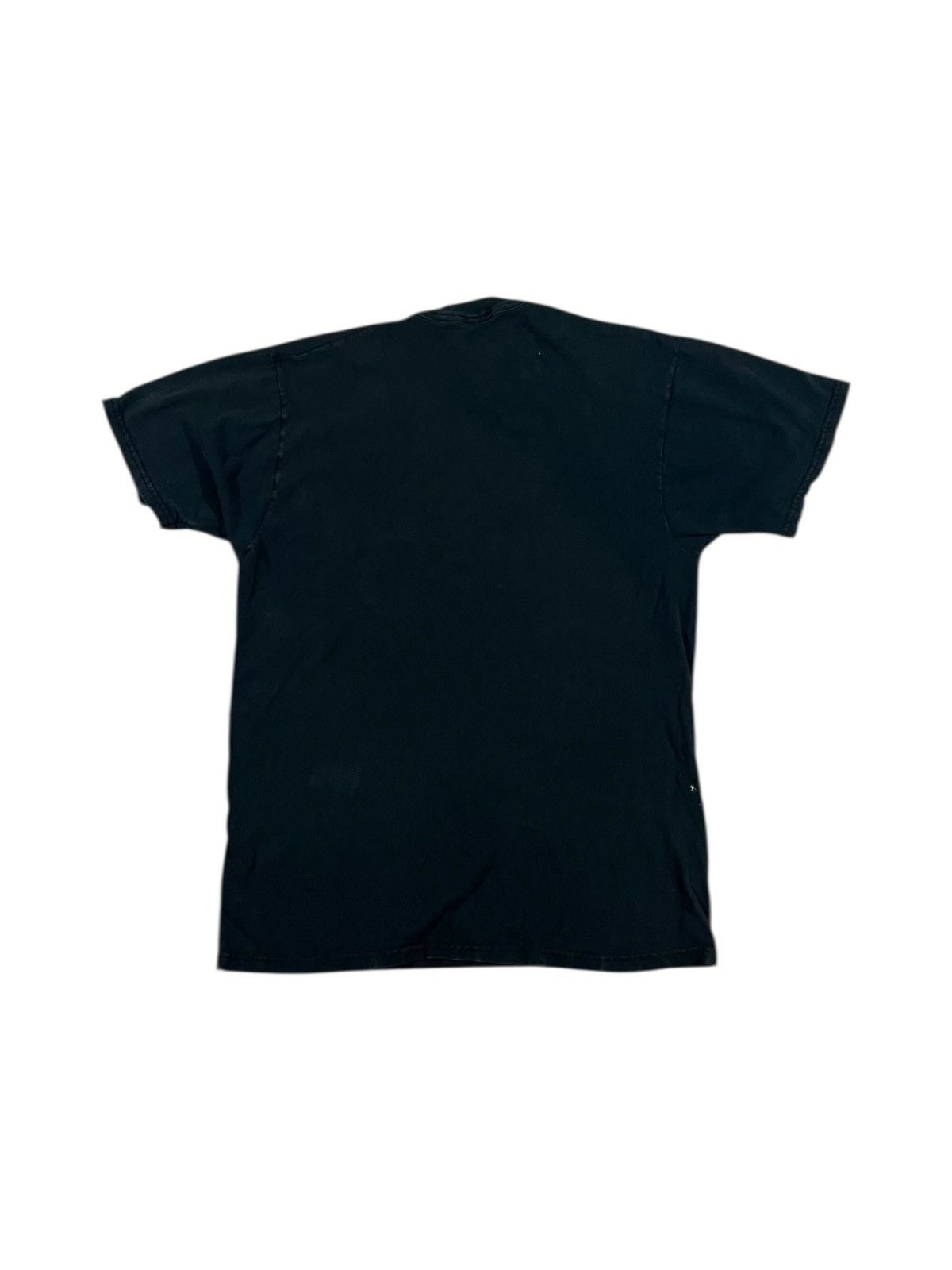 Vintage Vintage Y2K Faded Black Blank T Shirt Size US M / EU 48-50 / 2 - 2 Thumbnail