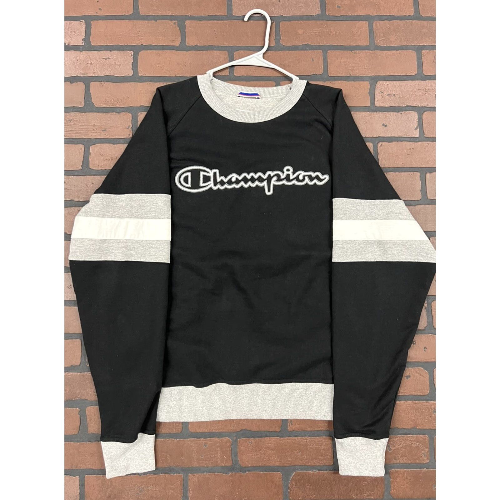 Champion Champion Hoodie Mens Large L Pullover Black Crewneck Two Tone Classic Size US L / EU 52-54 / 3 - 2 Thumbnail