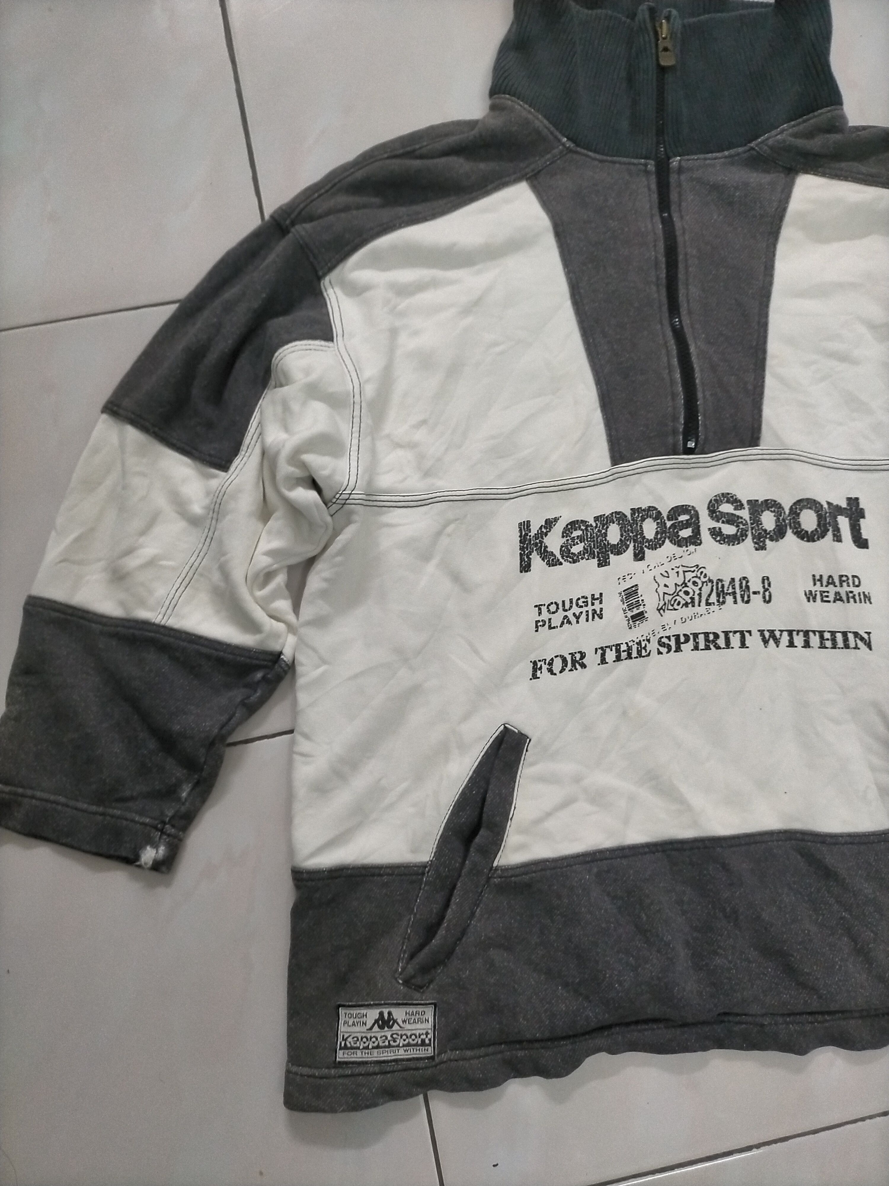 Kappa × Vintage Vintage Kappa Sport Track Half Zipper Jacket Size US L / EU 52-54 / 3 - 3 Thumbnail