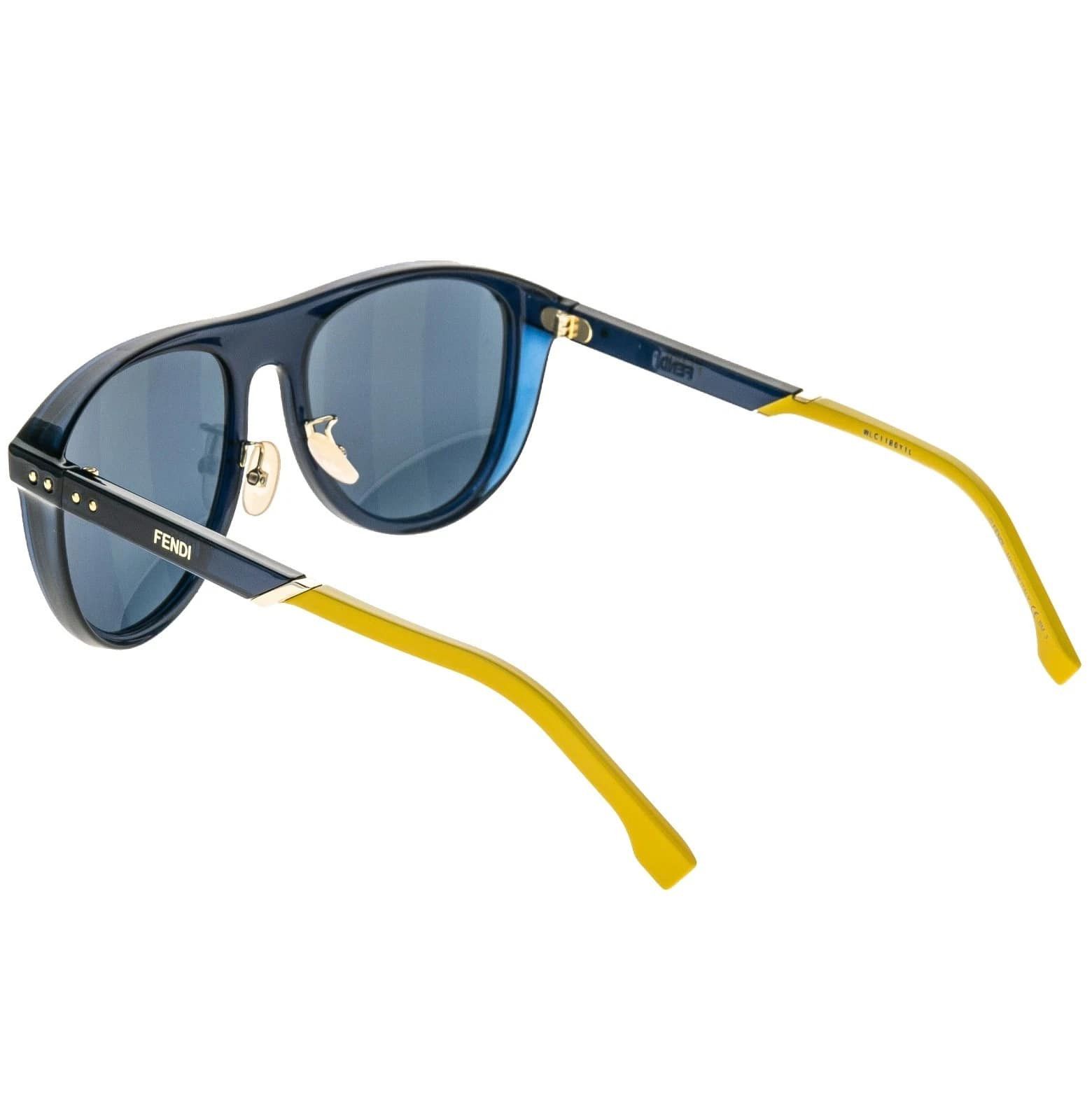 Fendi FENDI FFM0085S BOTANICAL 0085 Pequin Blue Sport Sunglasses Size ONE SIZE - 8 Thumbnail