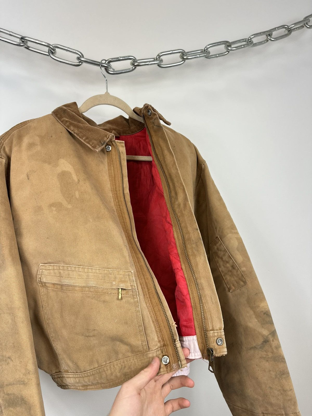 Carhartt Vintage 80s Carhartt USA Cropped Boxy Distressed Rare Jacket Size US M / EU 48-50 / 2 - 16 Thumbnail