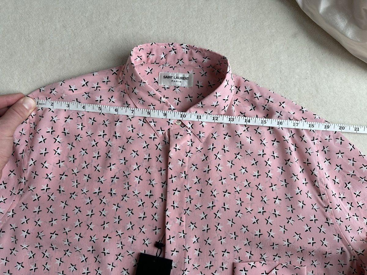 Saint Laurent Paris SS19 Saint Laurent star 💯% silk shirt 41 grail Size US L / EU 52-54 / 3 - 3 Thumbnail