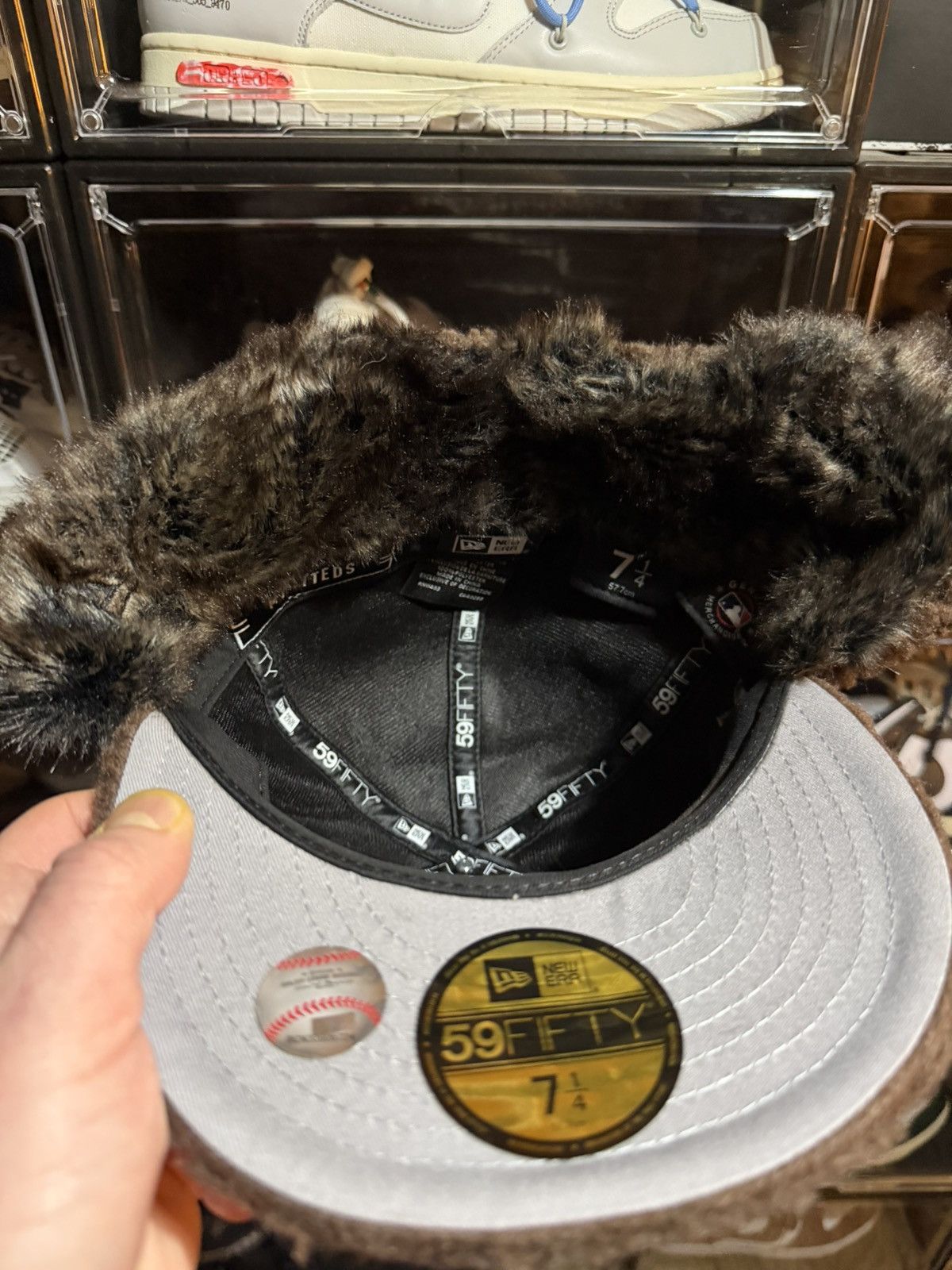 MyFitteds 7 1/4 MyFitteds Sherpa Dog Ears NY Yankees Dave East Brown Size ONE SIZE - 6 Thumbnail