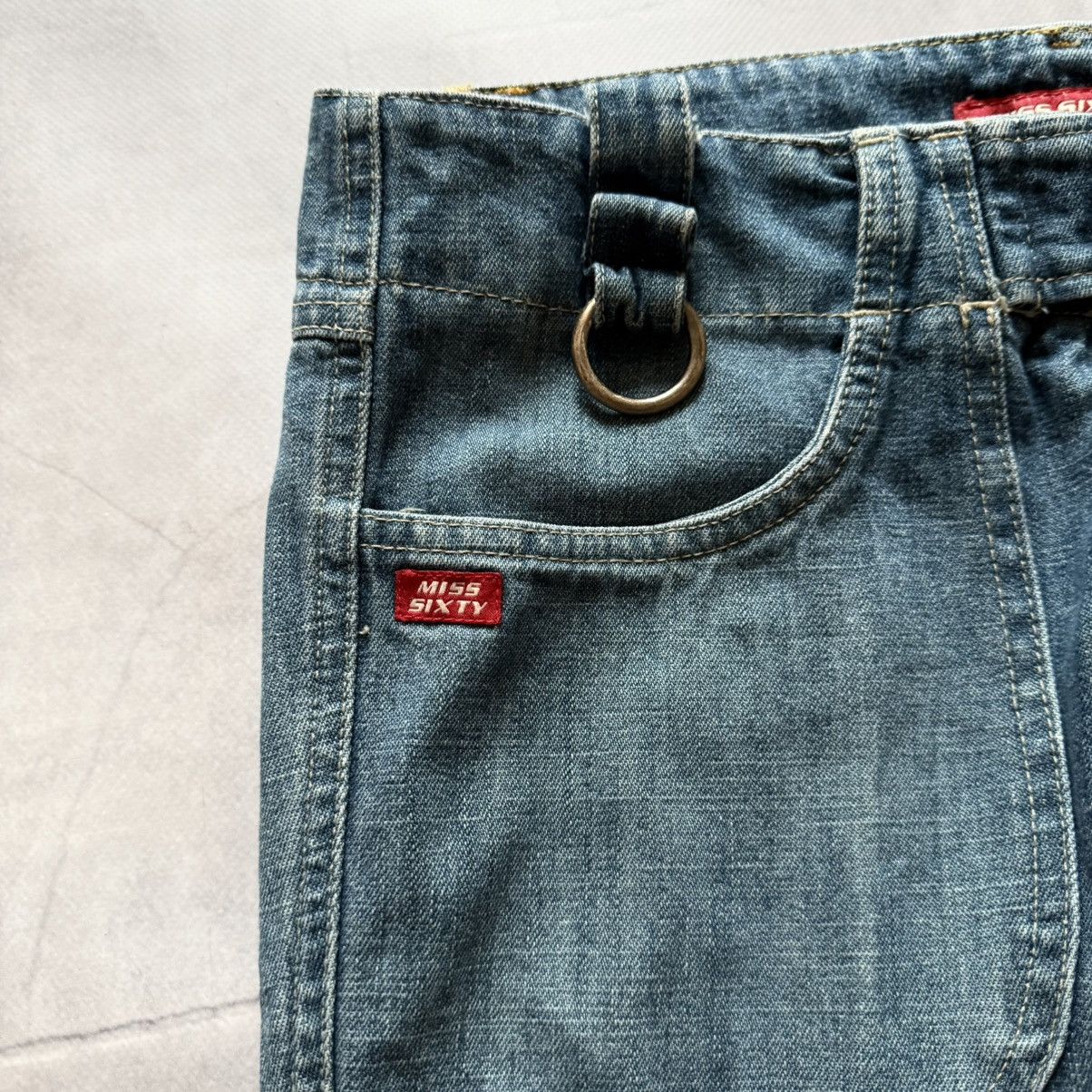 Miss Sixty Y2K Miss Sixty Cargo Straight Hysteric Glamour Style Jeans Size 29" - 5 Thumbnail