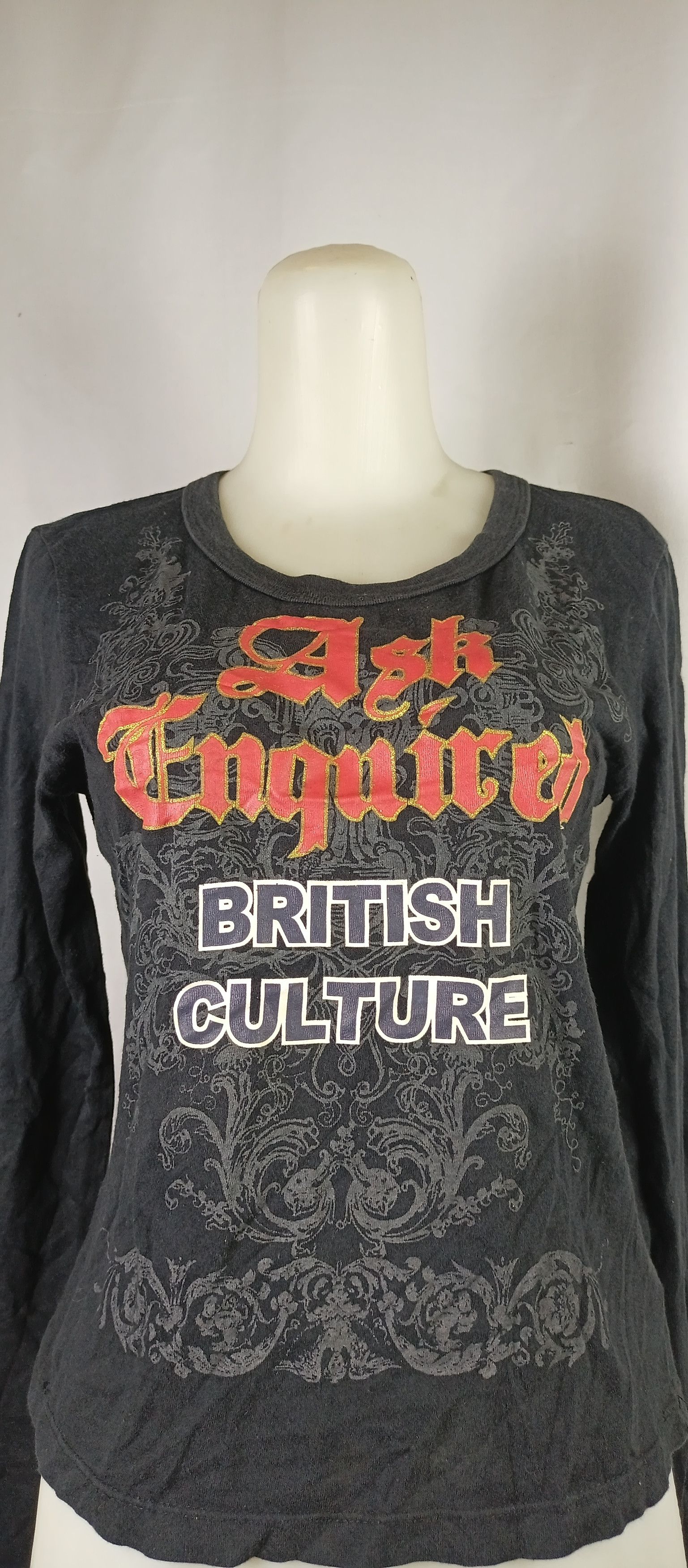 Japanese Brand × Le Grande Bleu (L.G.B.) ASK ENQUIRED British Culture Black Long Sleeve Tsirt Size M / US 6-8 / IT 42-44 - 19 Thumbnail
