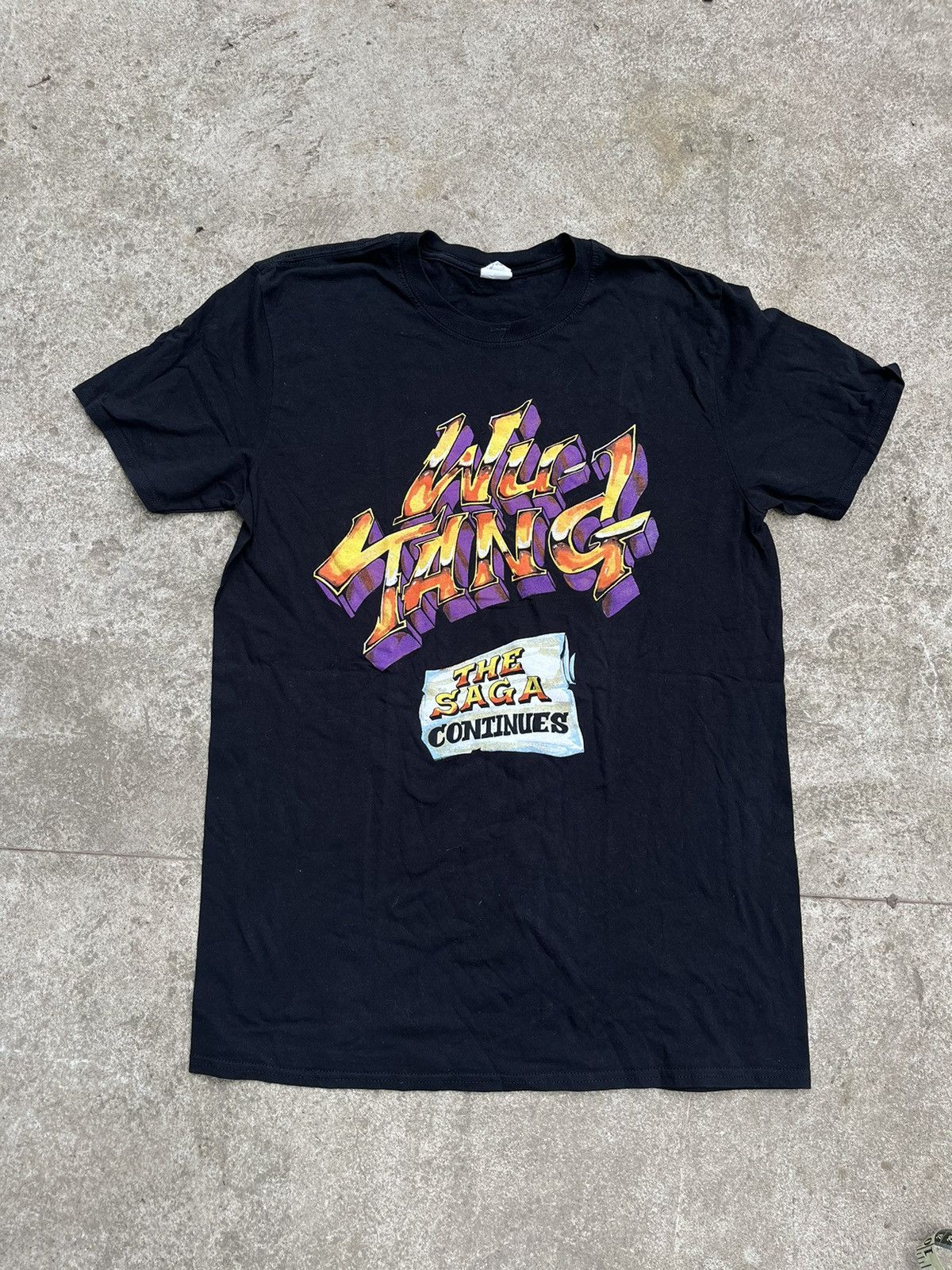 Vintage × Wu-Tang Clan Vintage Wu-Tang Clan Logo T-shirt Black Hip Hop Tee Rap Size US M / EU 48-50 / 2 - 1 Thumbnail