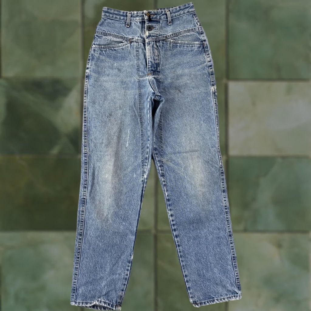 Vintage VINTAGE Forenza Jeans Womens 6 Blue High Waisted Mom 90s Tapered Denim 26x30 Zip Size 28" / US 6 / IT 42 - 1 Thumbnail