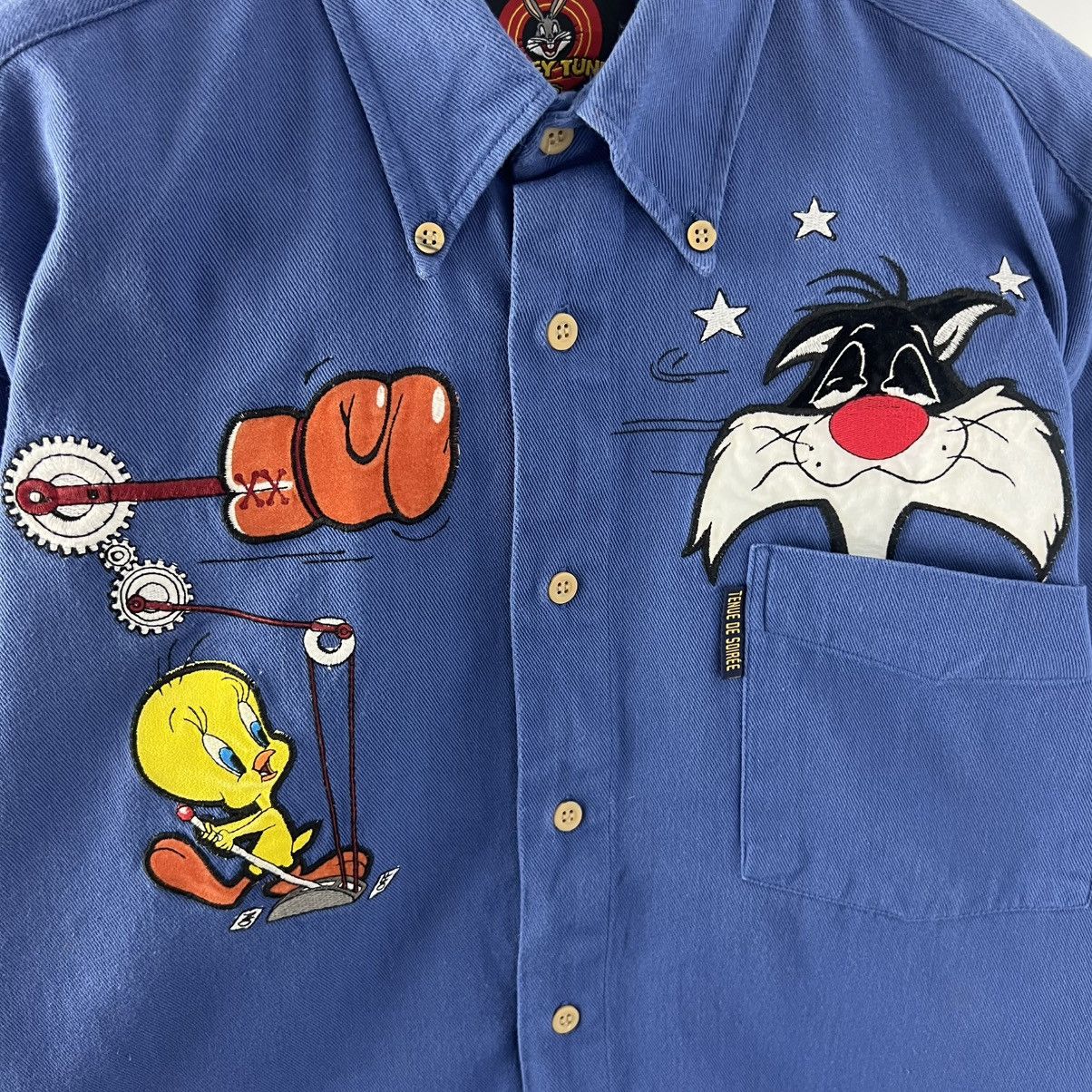 Warner Bros Vintage Y2K Looney Tunes Warner Bros Button Up Shirt Size US M / EU 48-50 / 2 - 3 Thumbnail
