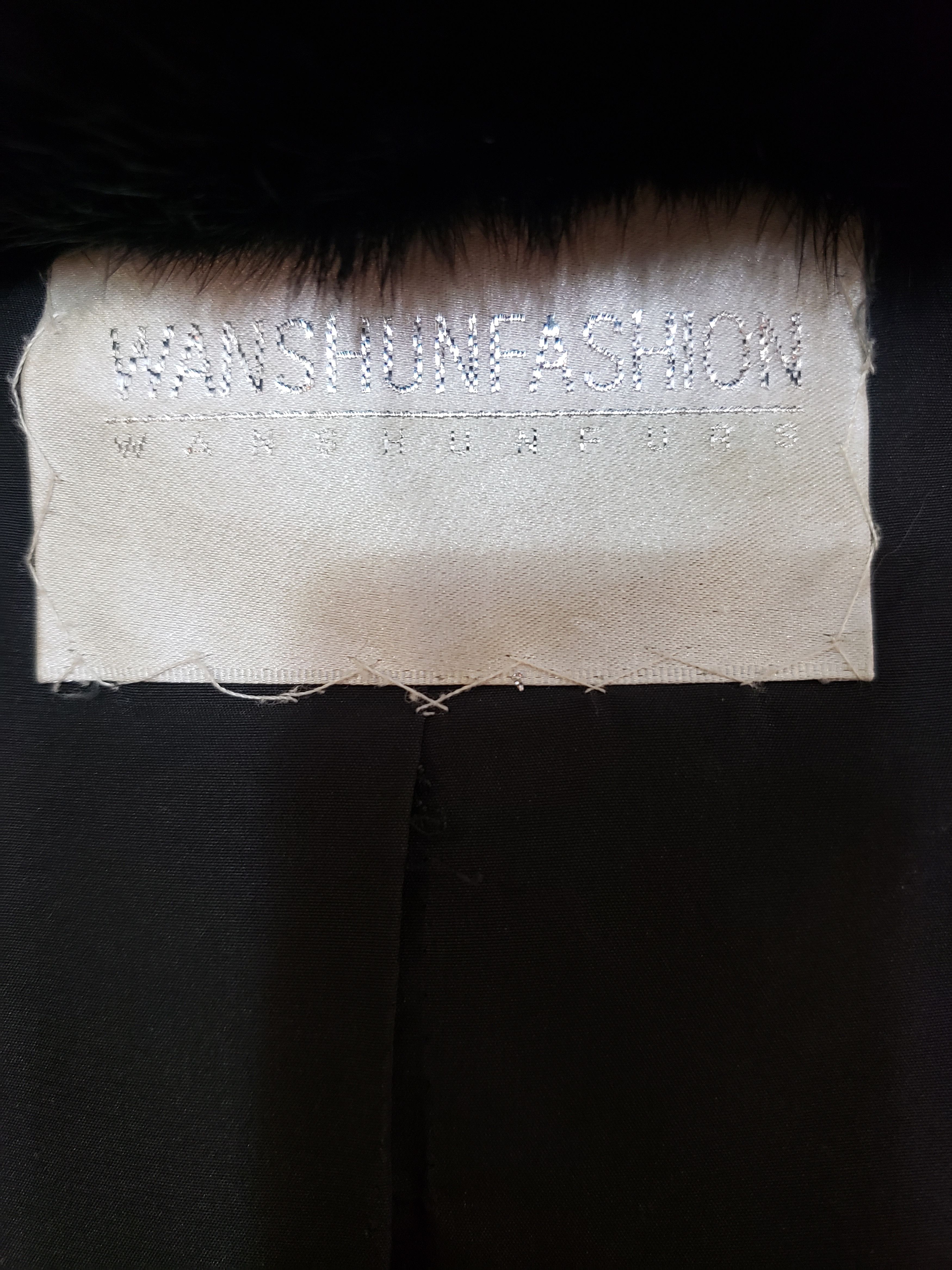 Genuine Leather Stylish women's mink fur coat with a hood. Size M / US 6-8 / IT 42-44 - 8 Thumbnail