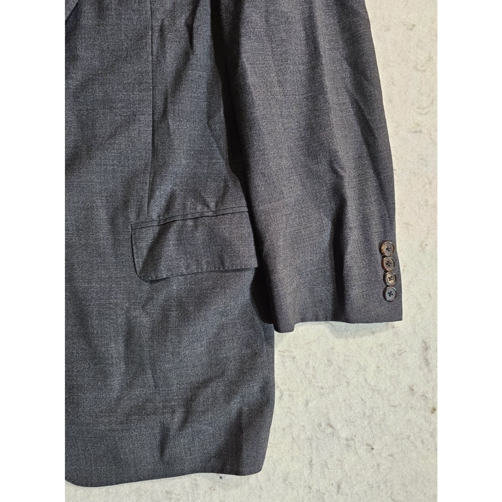 Ermenegildo Zegna ERMENEGILDO ZEGNA Signature 100% Wool Mens Blazer Sport Coat Jacket 42 Long Gray Size 42R - 6 Thumbnail