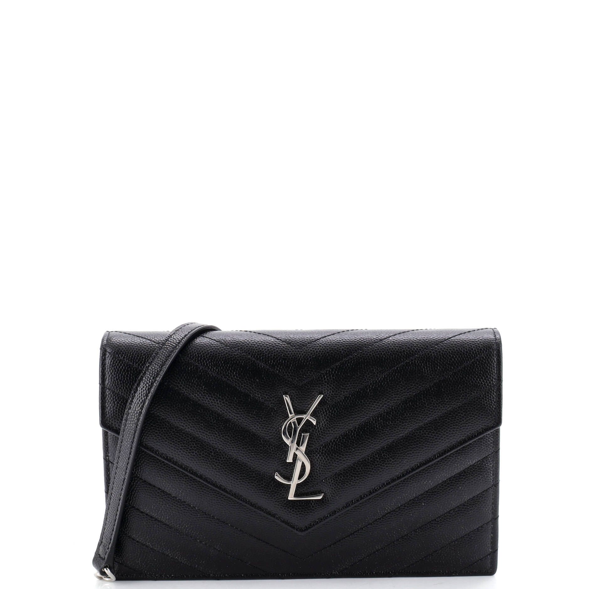Saint Laurent Paris Classic Monogram Wallet on Chain Size ONE SIZE - 1 Thumbnail