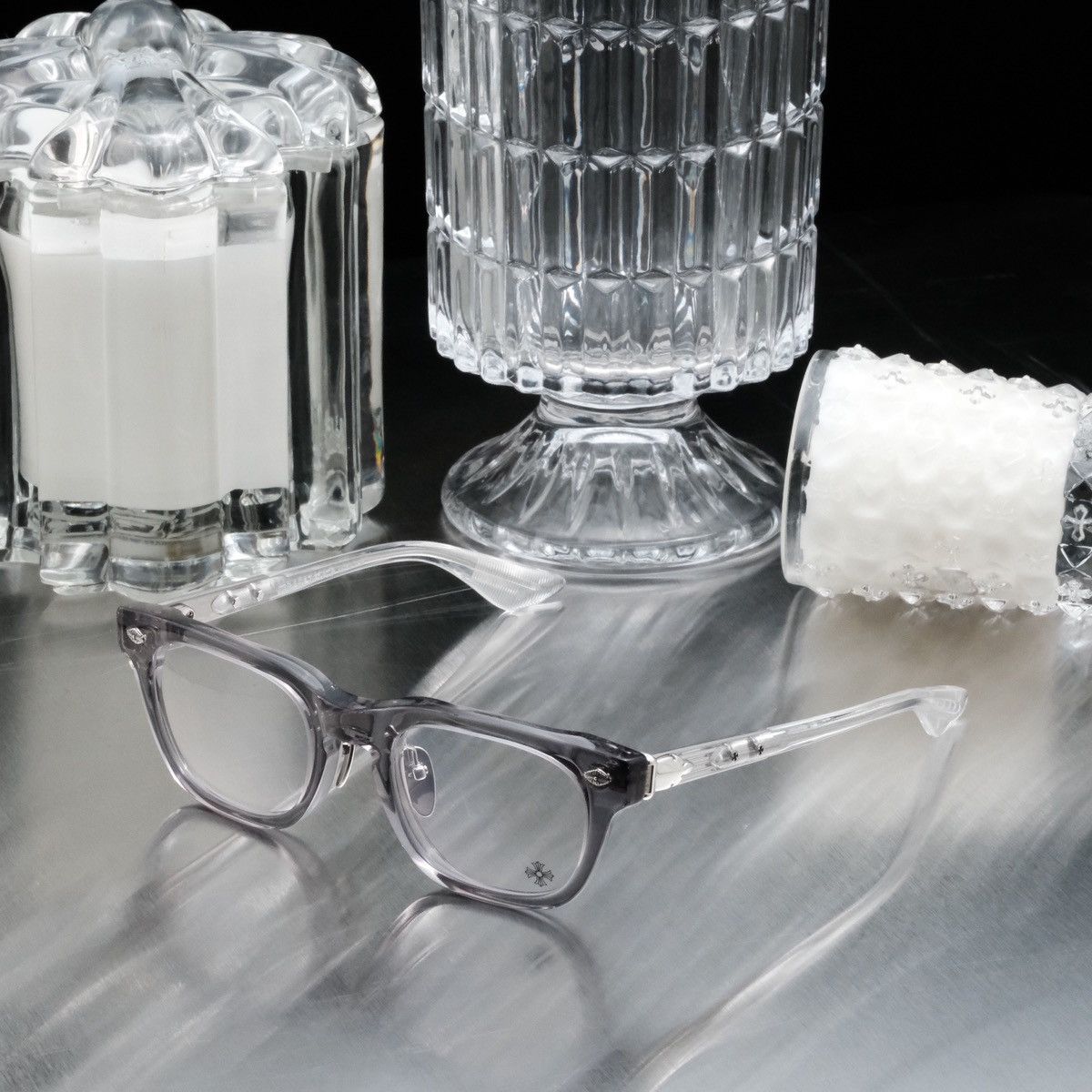 Chrome Hearts Baggins Glasses in Olive main image 0
