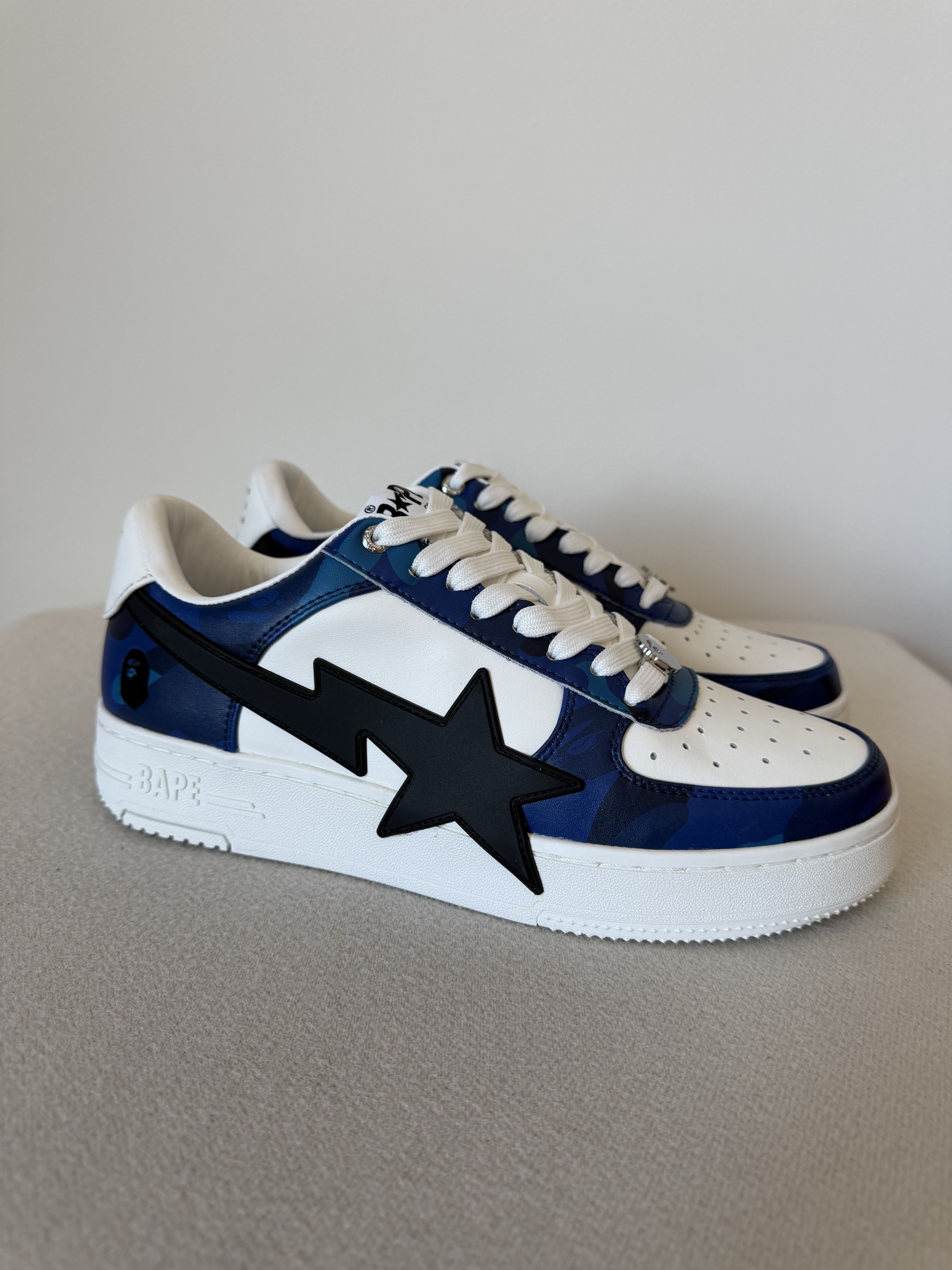Bape Bape Sta OS #1 Sneakers in Blue Camo Size US 9.5 / EU 42-43 - 1 Thumbnail