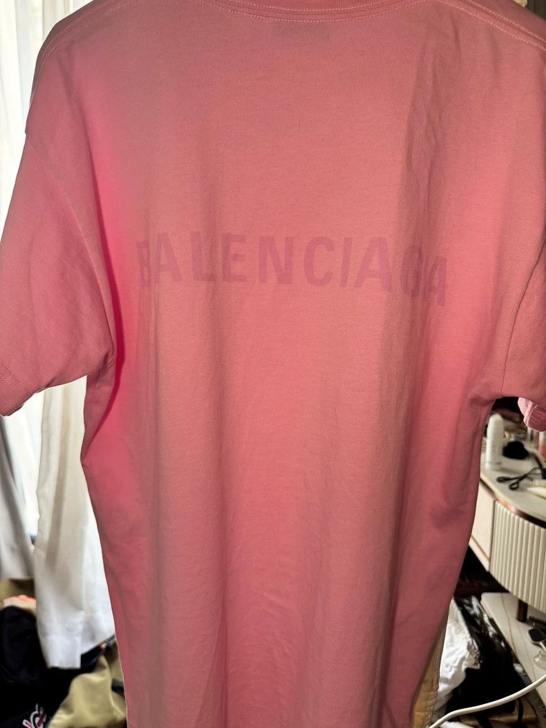 Balenciaga Balenciaga Front and back monogram logo pink short sleeve Size US XS / EU 42 / 0 - 2 Thumbnail
