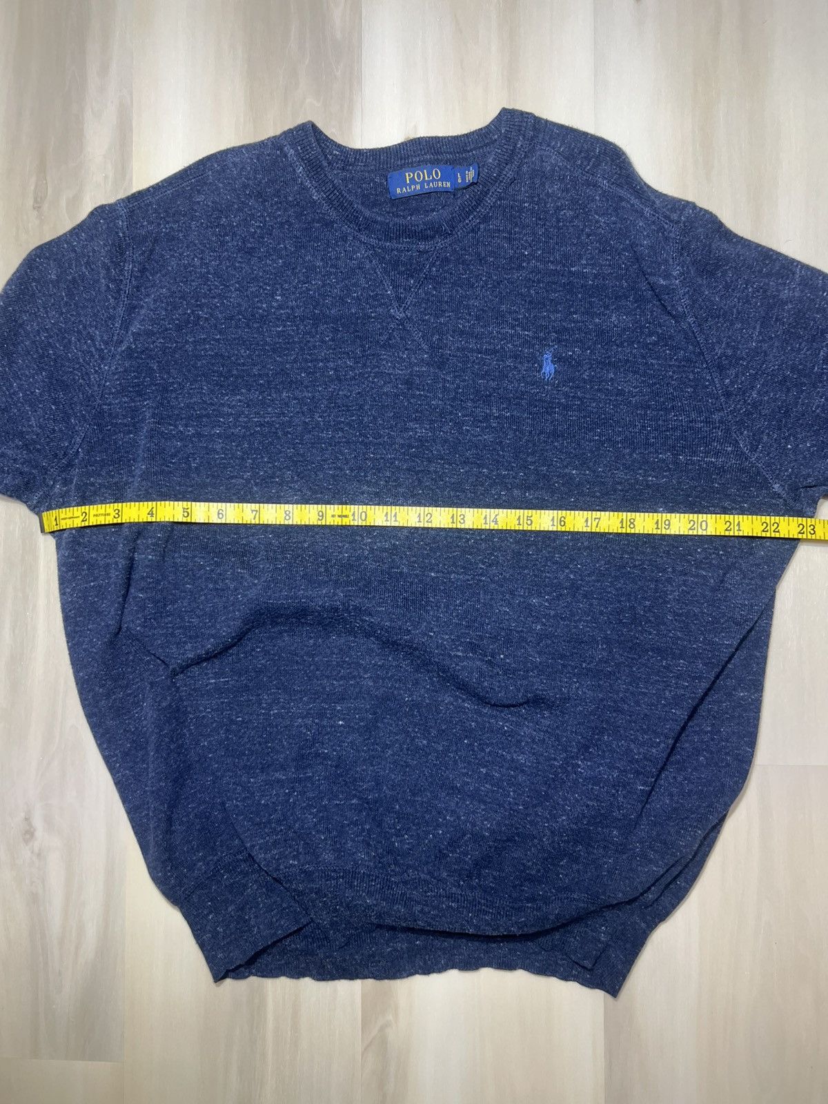 Polo Ralph Lauren POLO RALPH LAUREN Sweater Lightweight Marled Heather Blue Size US L / EU 52-54 / 3 - 6 Thumbnail