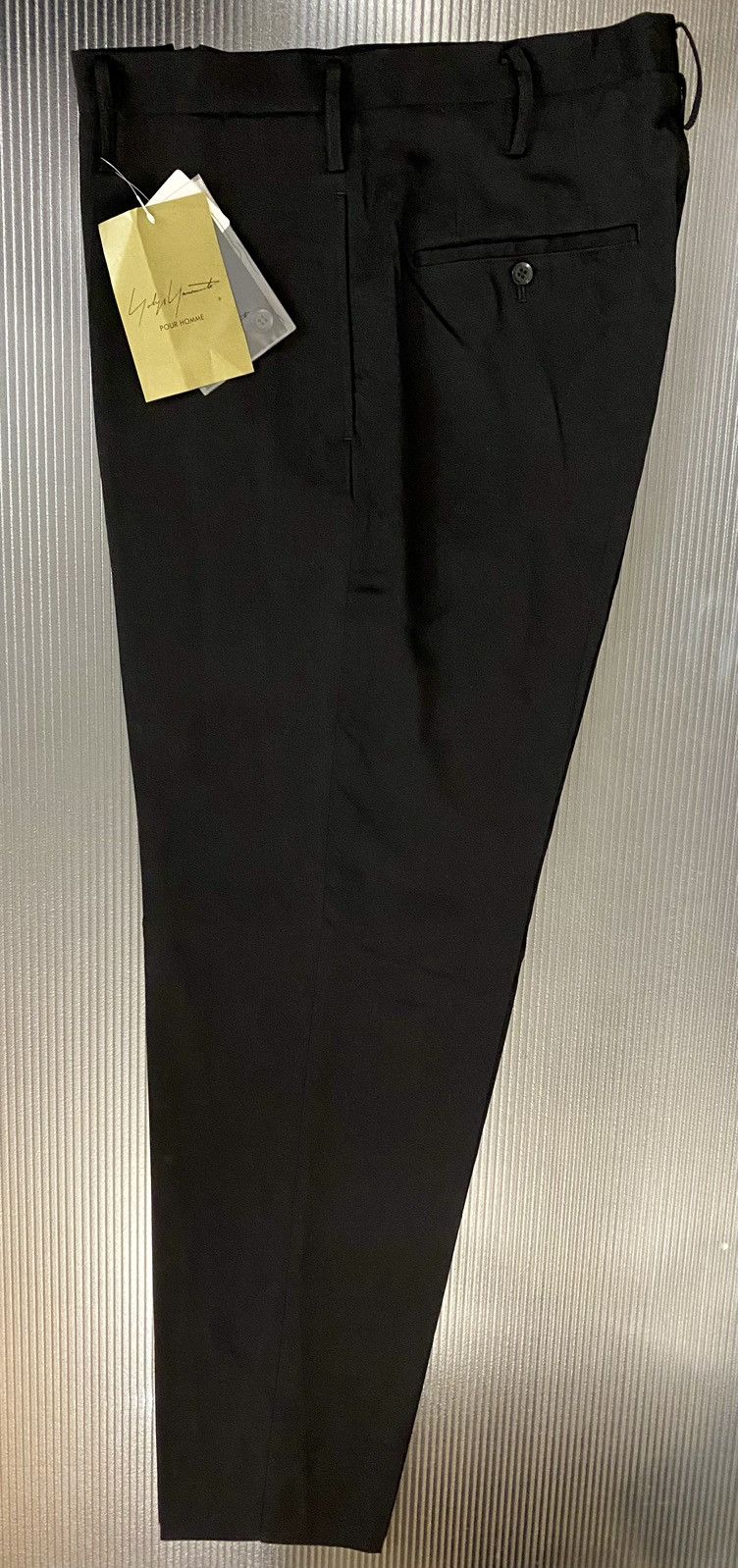 Yohji Yamamoto Yohji Yamamoto 🇯🇵 pour homme Nero dc wool slacks 6 NWT Size US 38 / EU 54 - 4 Thumbnail