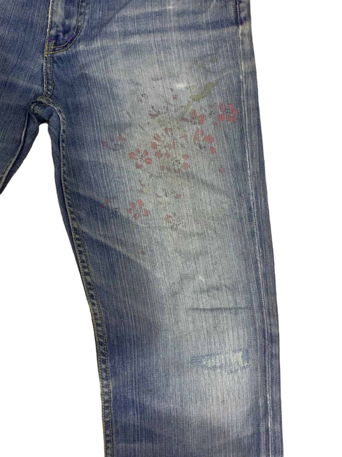 Kings Of Indigo × Takeo Kikuchi 💸Accept Offer💸 Takeo Kikuchi KOI Print Jeans Size US 30 / EU 46 - 6 Thumbnail