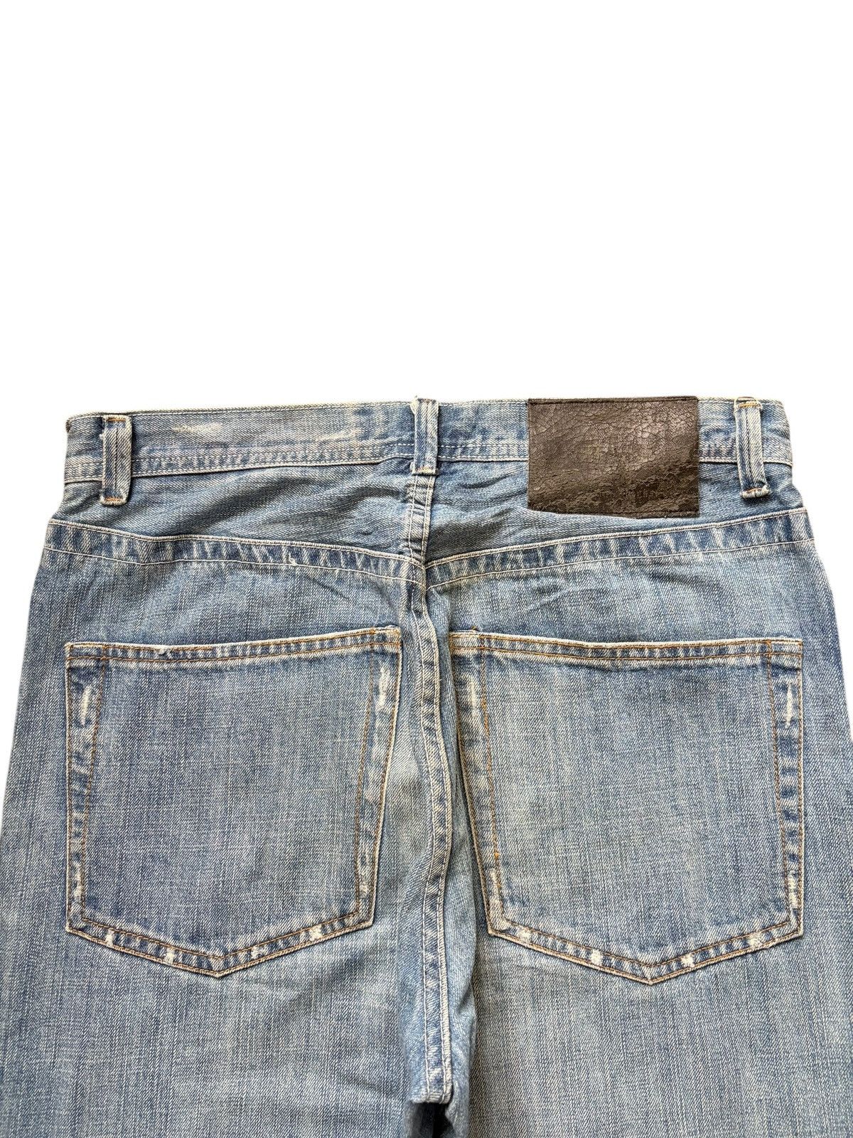 Kapital Vintage Japanese Brand Sashiko Distressed Loose Jeans Size 30" / US 8 / IT 44 - 4 Thumbnail
