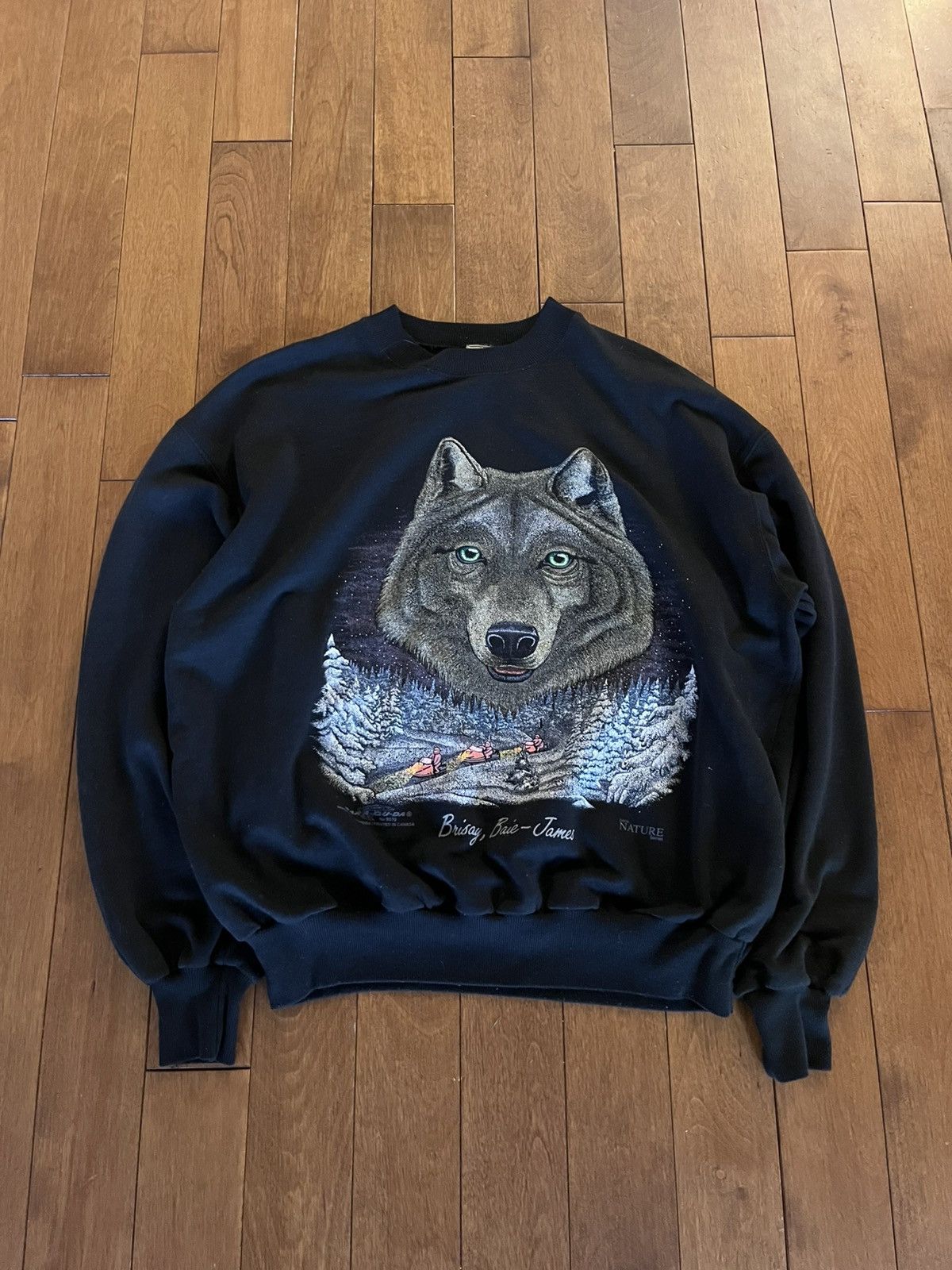 Vintage Vintage Wolf crewneck Size US L / EU 52-54 / 3 - 2 Thumbnail